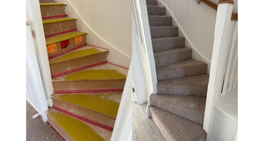 recarpet, carpet, stairs
