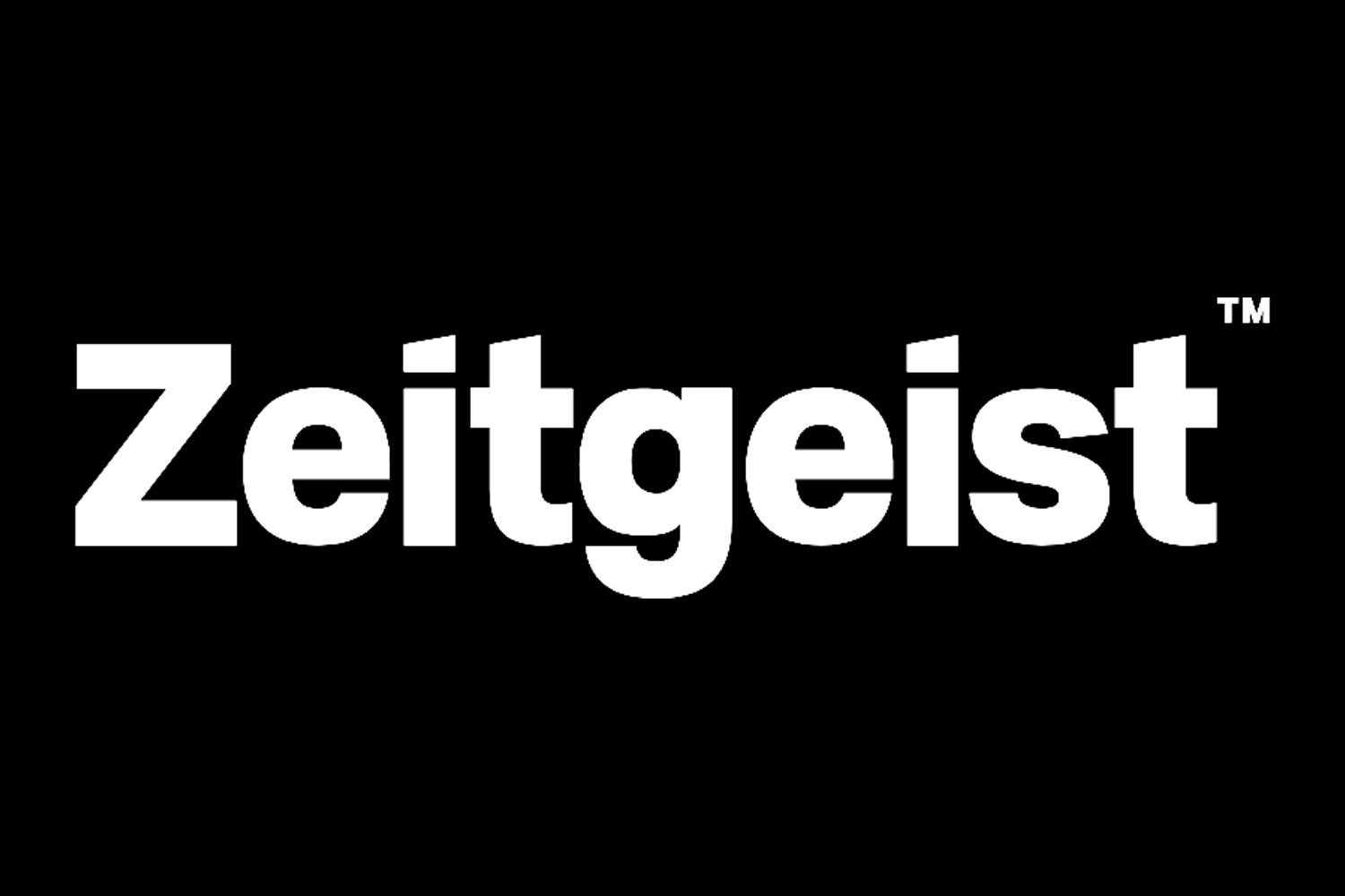 The word 'Zeitegest' in bold blue font on a black background.