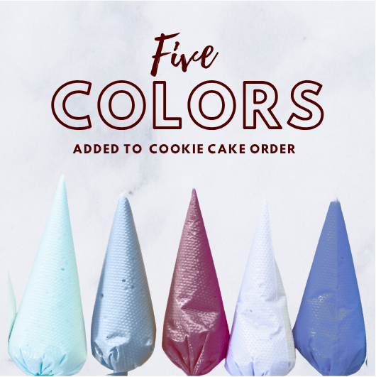Five Additional Vanilla Buttercream Colors