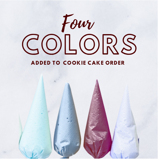 Four Additional Vanilla Buttercream Colors