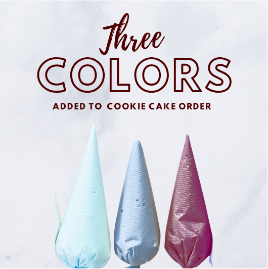 Three Additional Vanilla Buttercream Colors