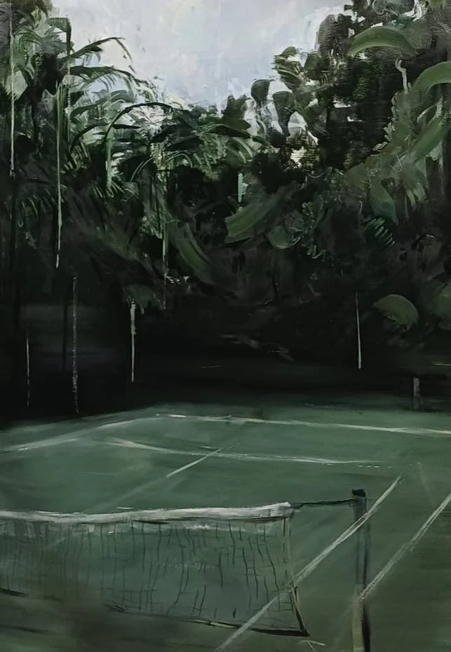 After game, 2026 — 
oil on canvas, 150 × 190 cm