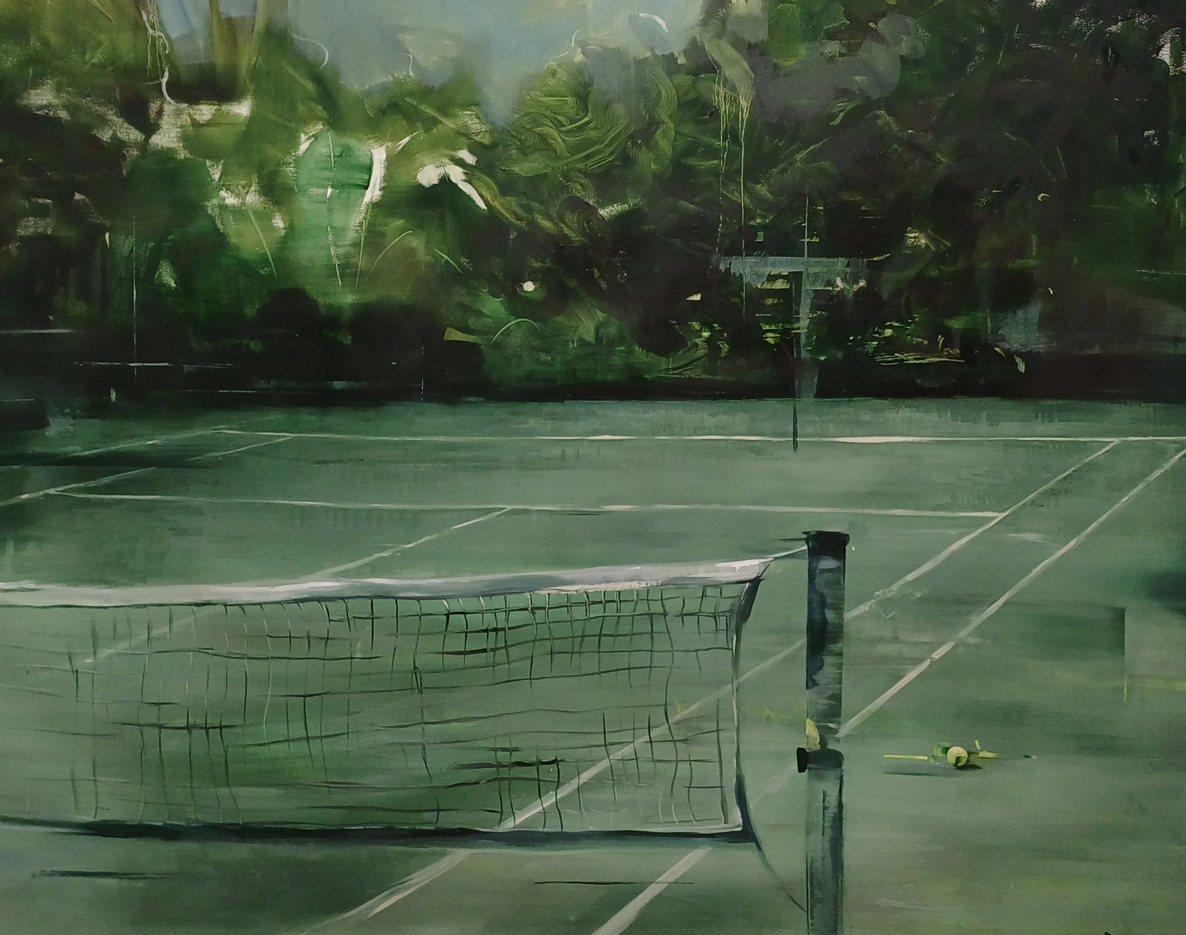 Protocollo del vuoto, 2026 —
 oil on canvas, 150 × 190 cm