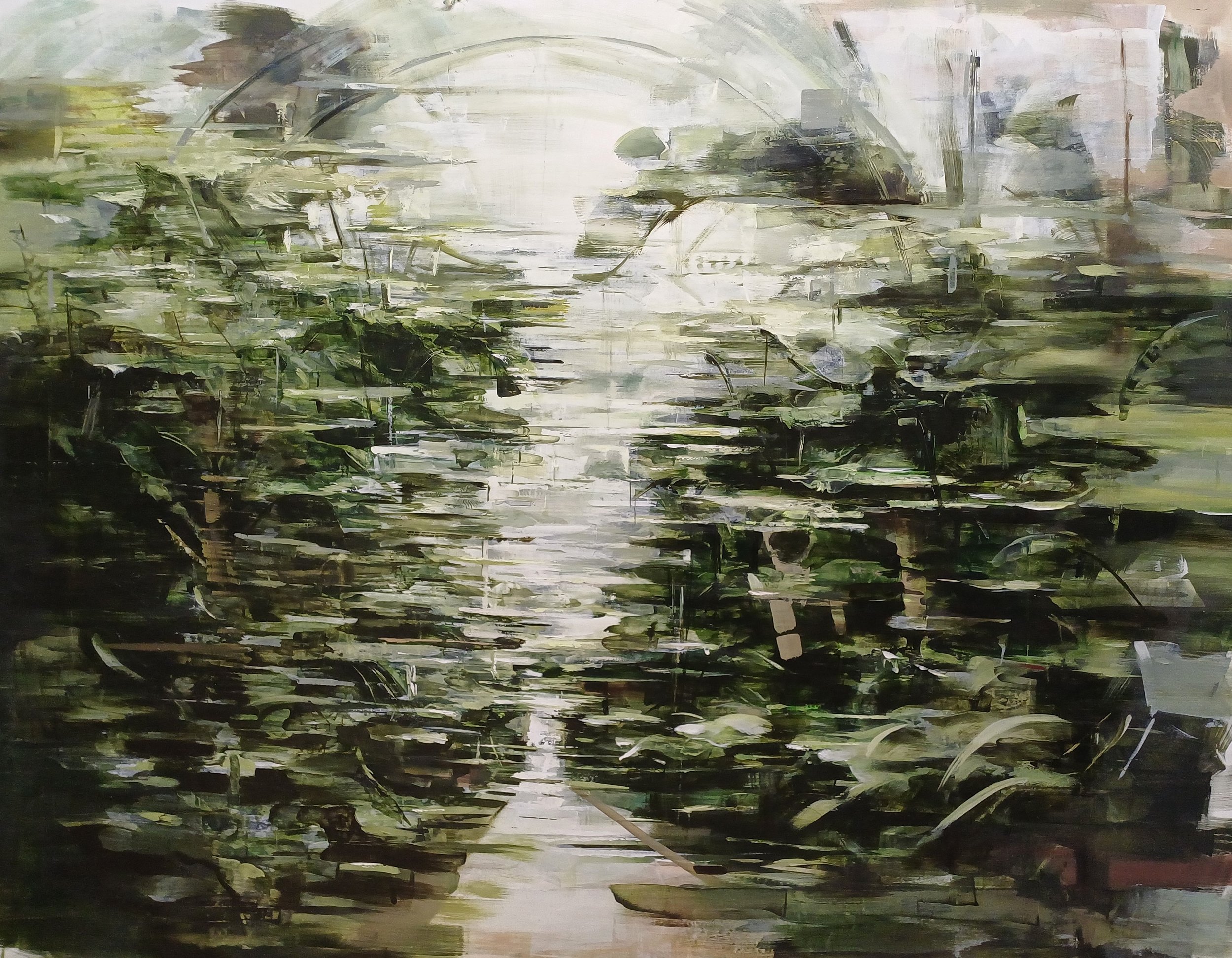 Sogliainterrotta ||, 2026 — 
oil on canvas, 150 × 190 cm