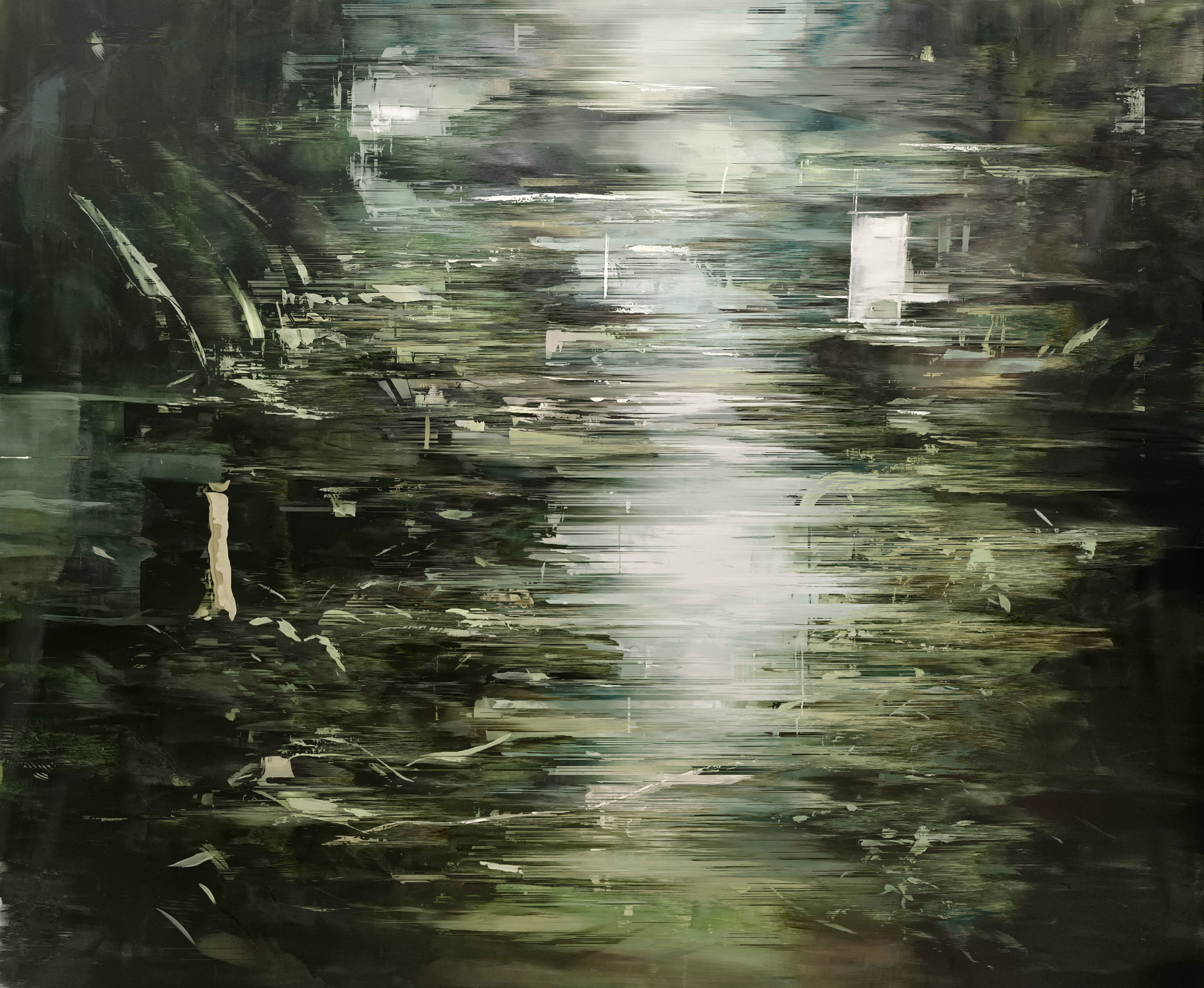 Sogliainterrotta , 2026 —
oil on canvas, 150 × 190 cm