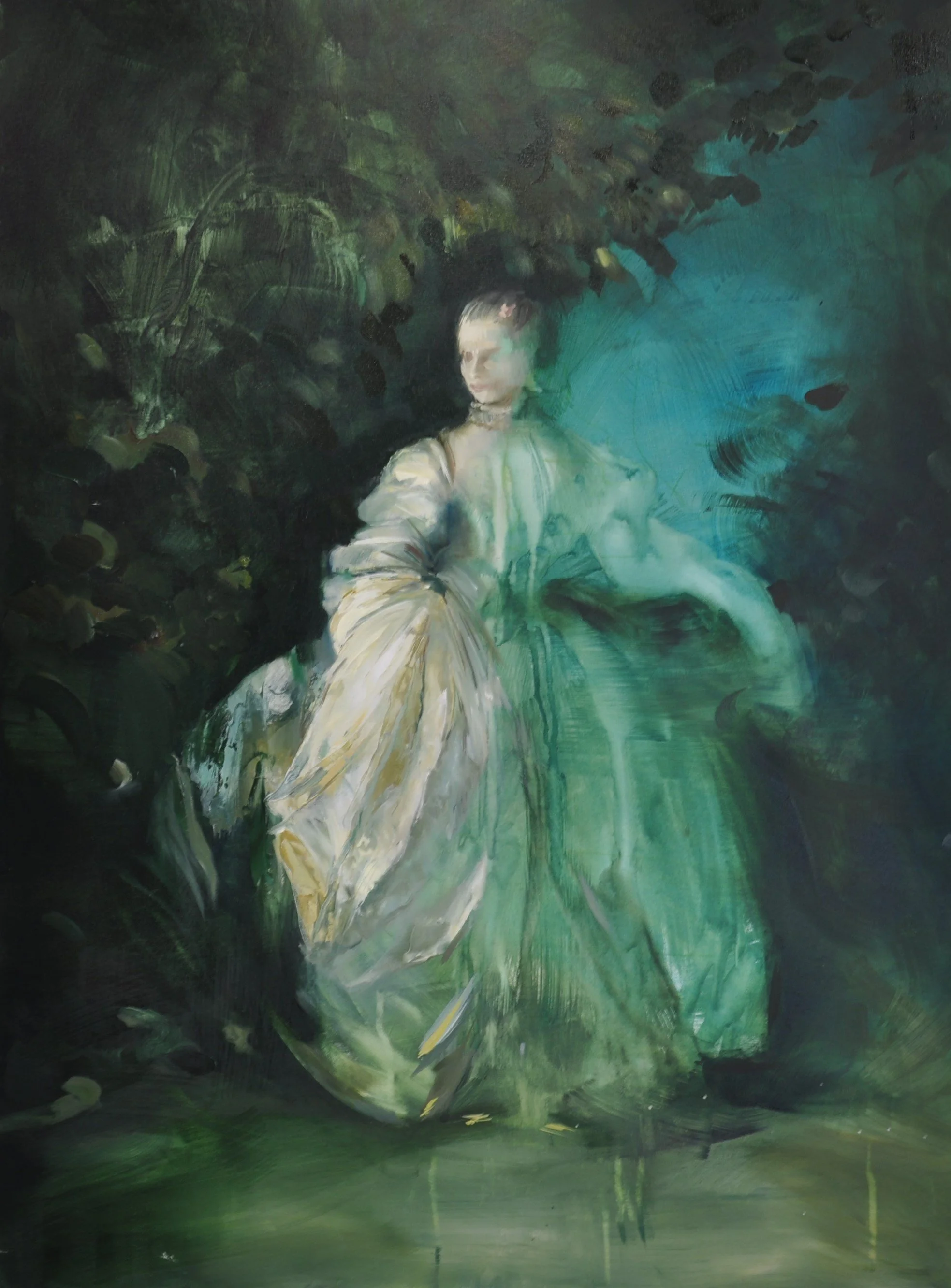 White figure, 2026 — 
oil on canvas, 60 × 80 cm