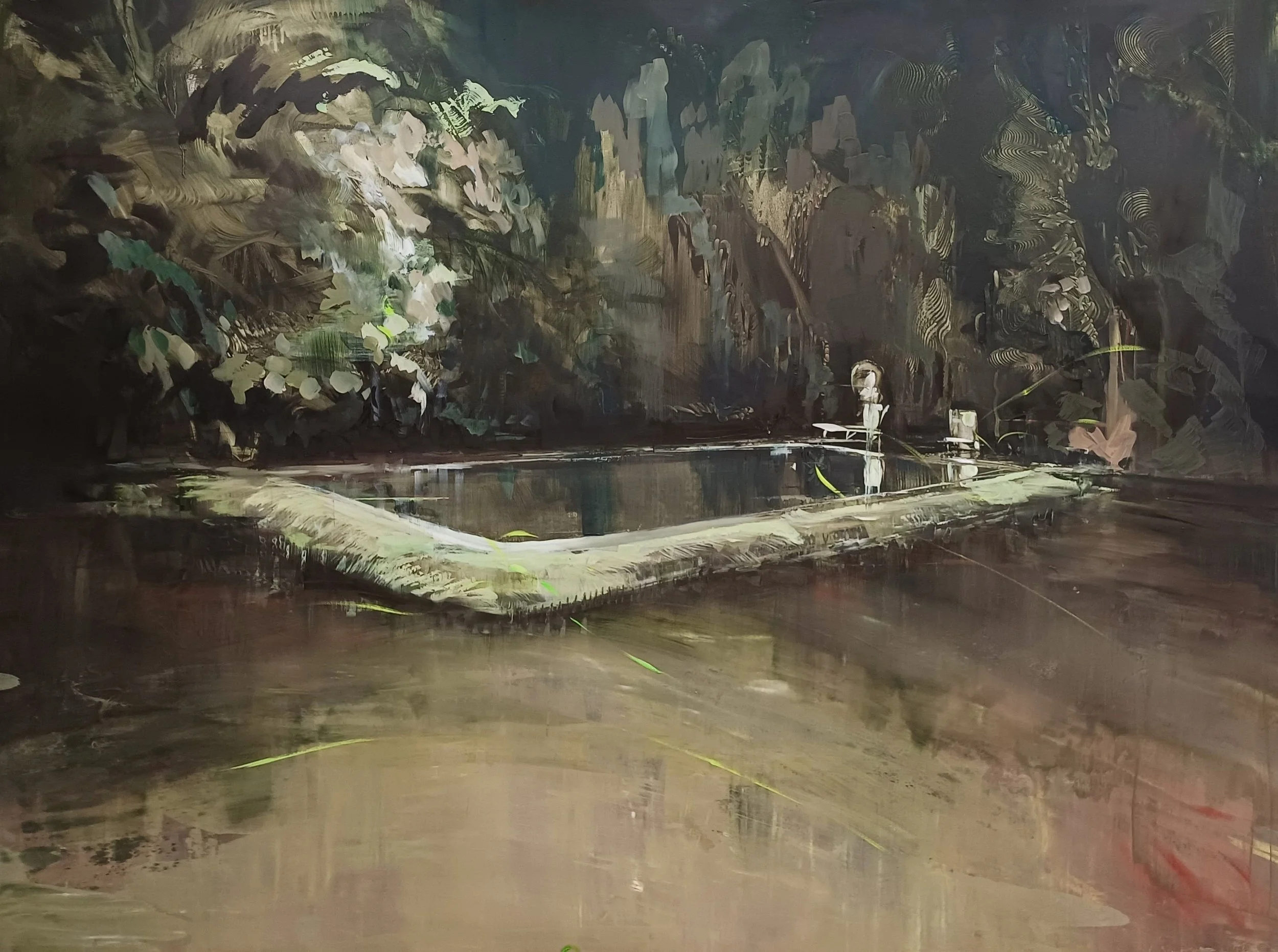 Residual Light, 2026 —
oil on canvas, 140 × 190 cm