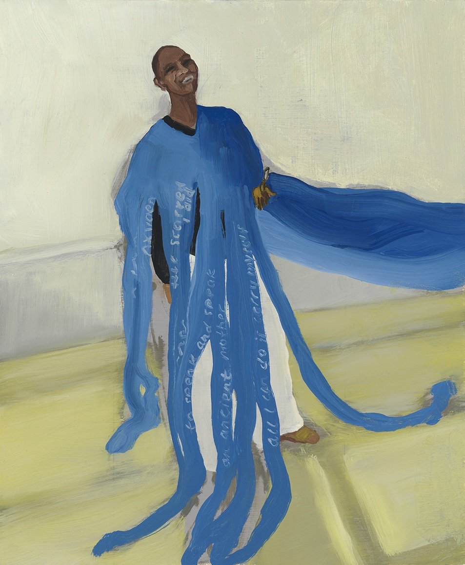   Pamela in Poetry Dress,  2018, oil on canvas, 14" x 11" 