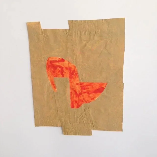   Disrupted Drawing 9 , 2015, gouache, acrylic and gesso on rice paper, 12.75 x 10.5 in 