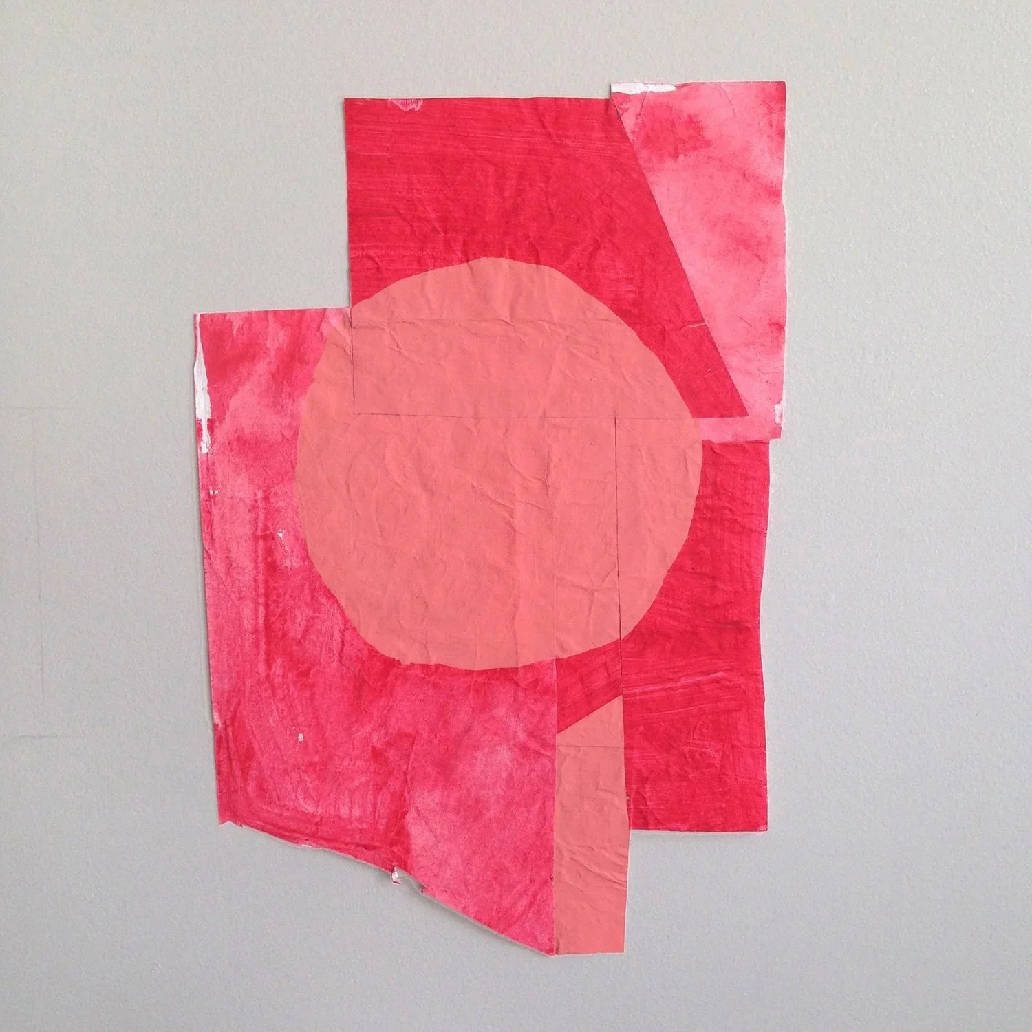   Disrupted Drawing 27 , 2015, gouache, acrylic and gesso on rice paper, 17” x 9” 