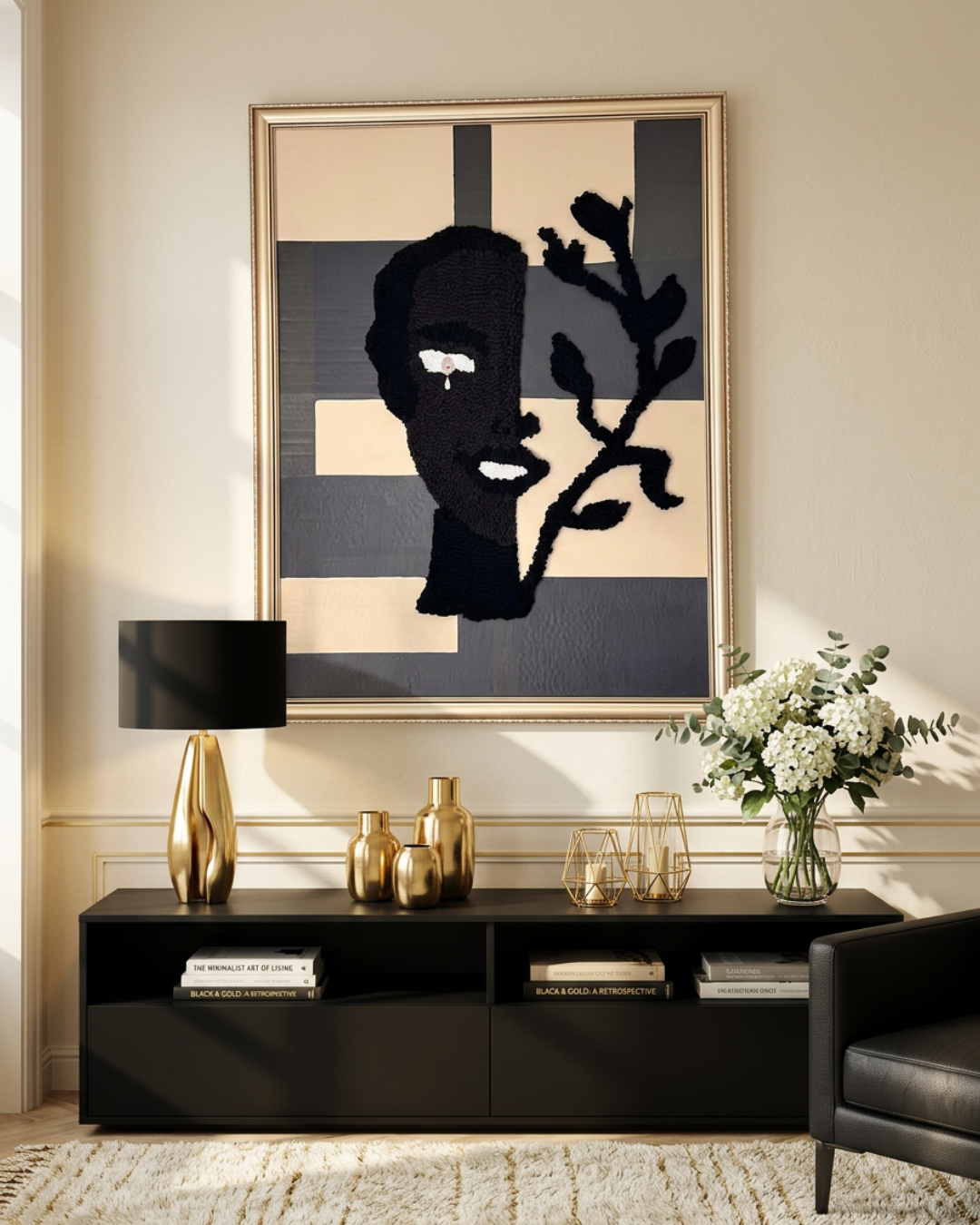 Home Scene Black, Cream & Gold Decor.PNG