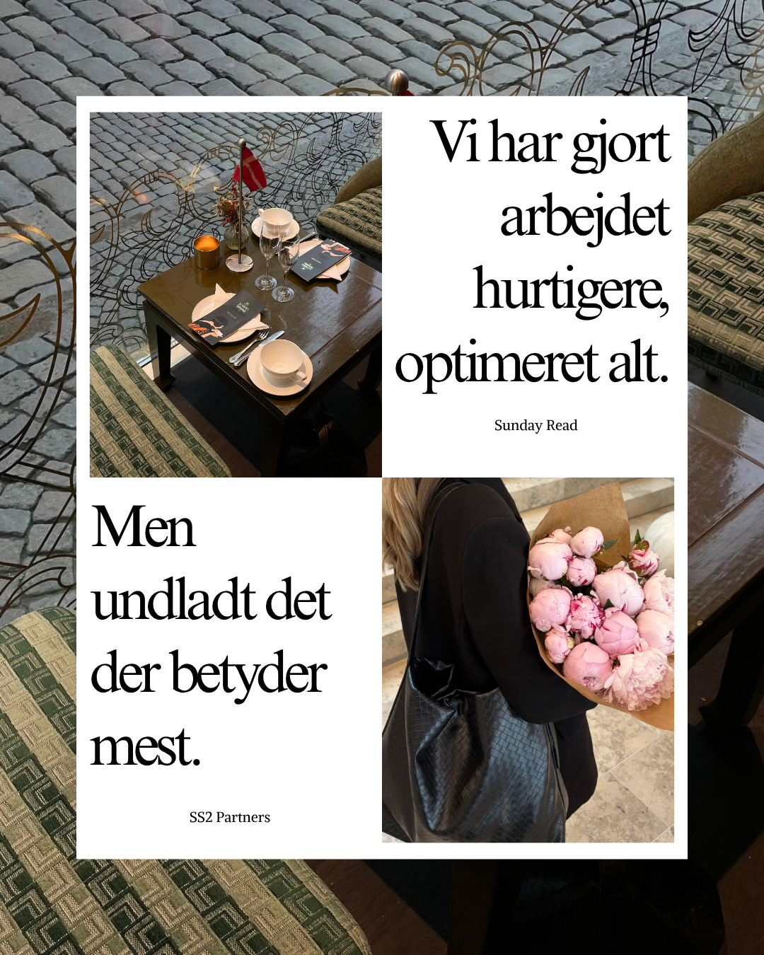 Vi har gjort arbejdet hurtigere, optimeret alt. Men undladt det der betyder mest.