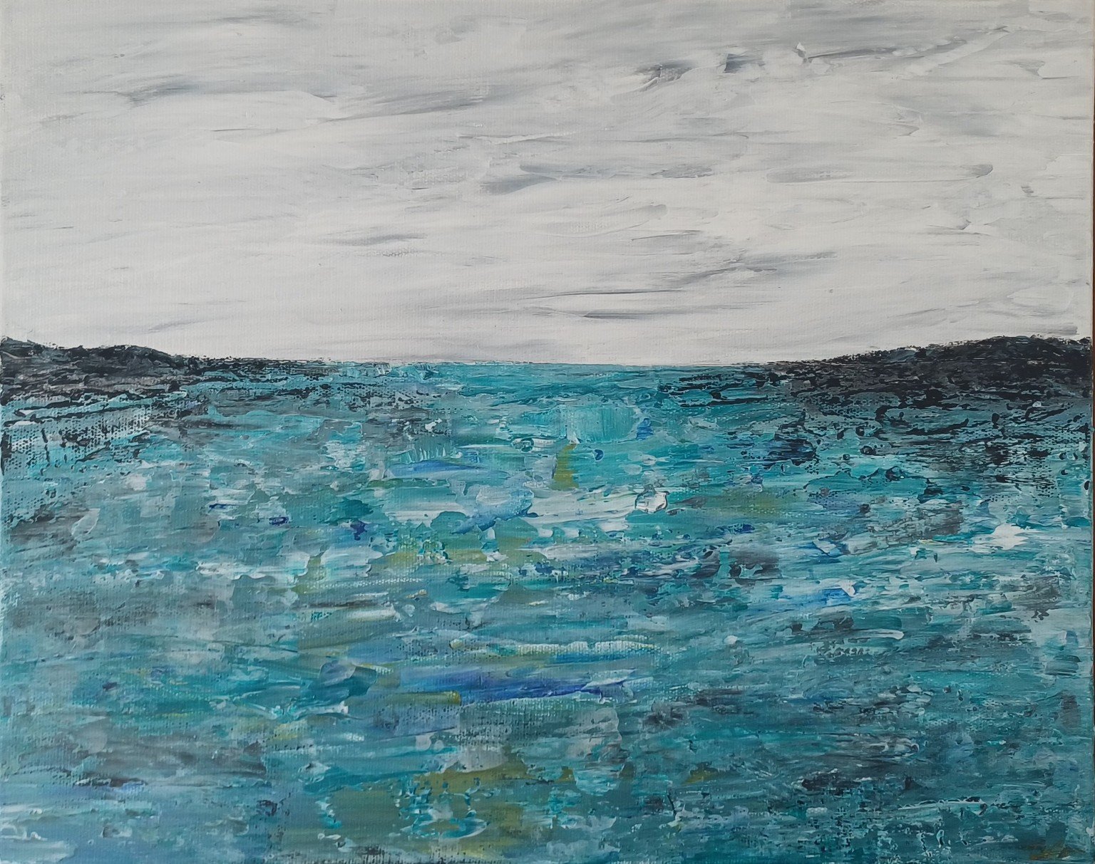 Wild Way, original coastal painting by Irish artist Deirdre Burton