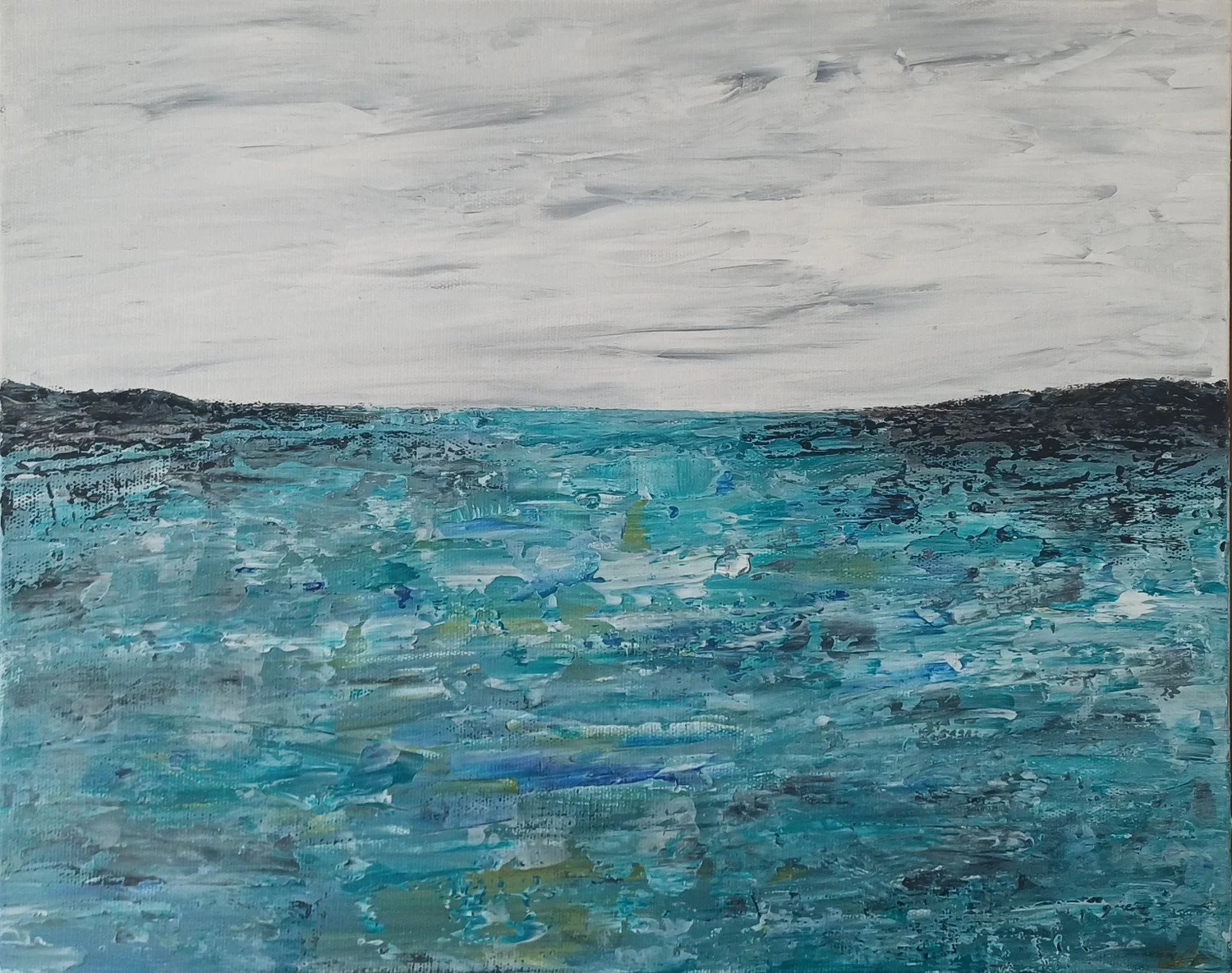 Wild Way, original coastal painting by Deirdre Burton