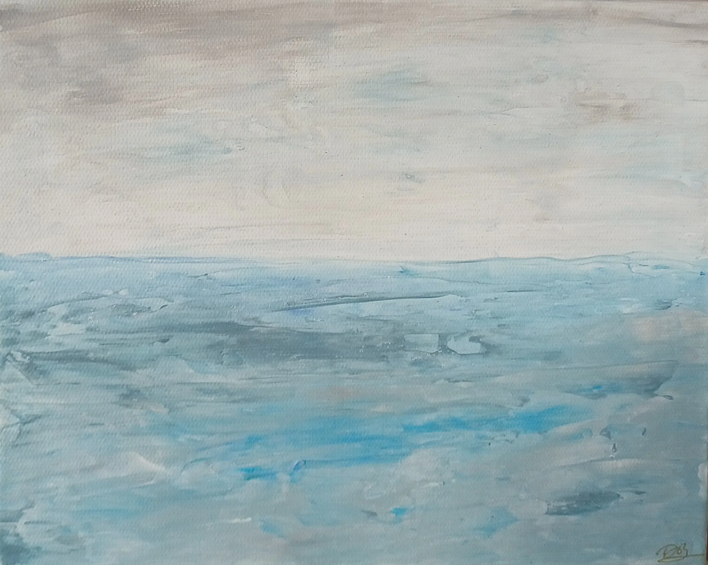 Witness, original Atlantic seascape painting by Irish artist Deirdre Burton