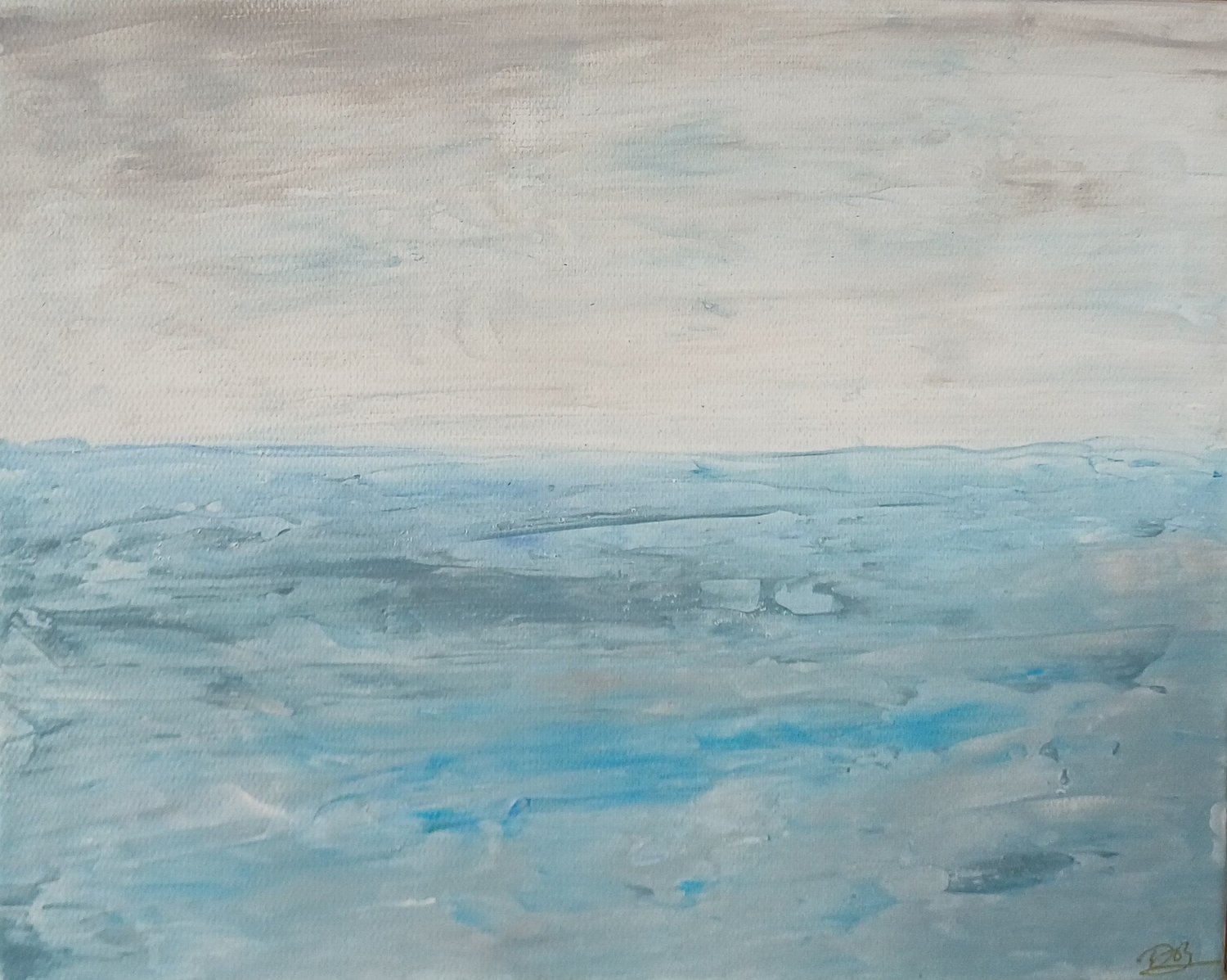 Witness, original coastal painting by Deirdre Burton