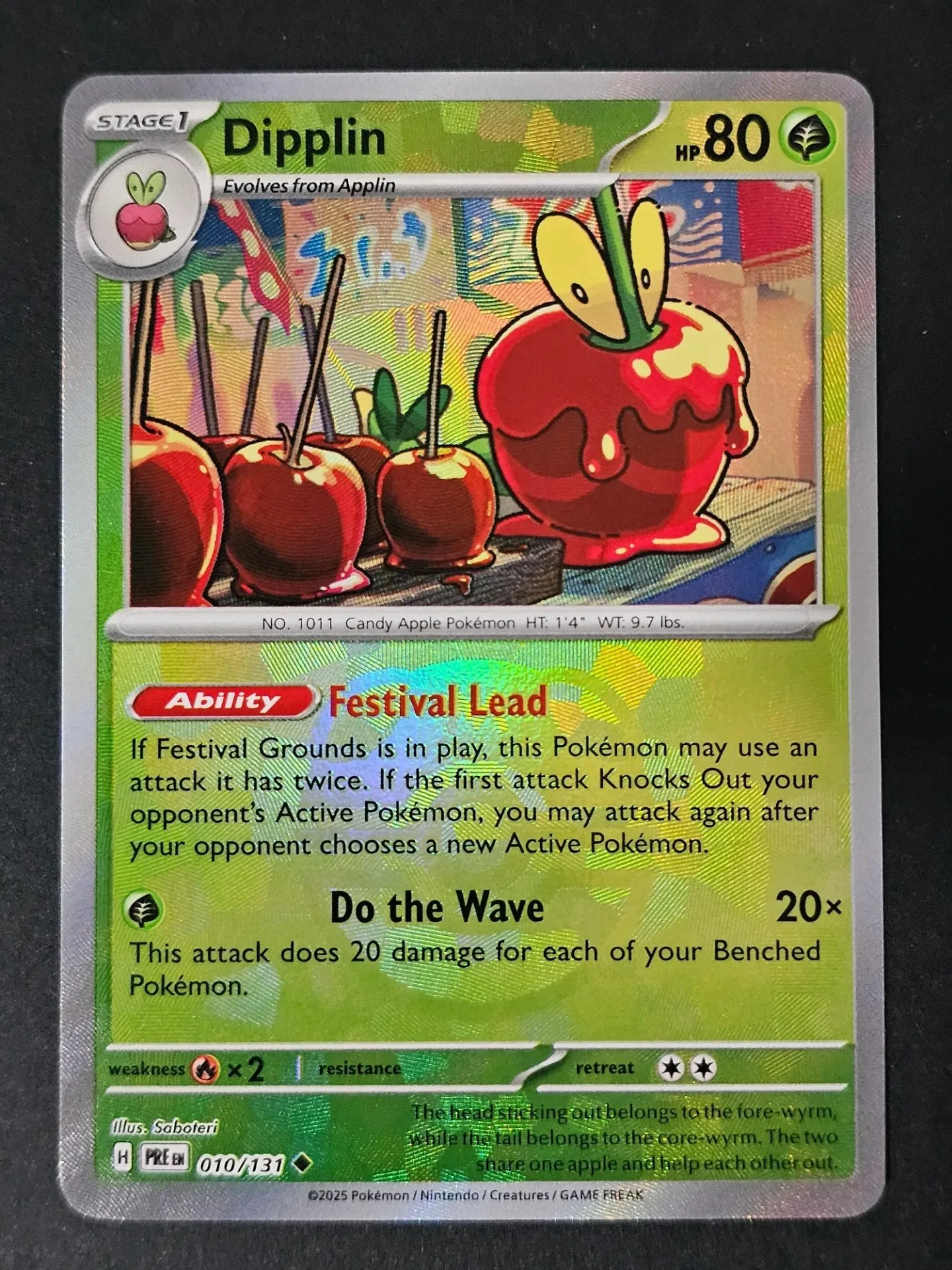 Dipplin 010/131 - Master Ball Pokemon Prismatic Evolutions