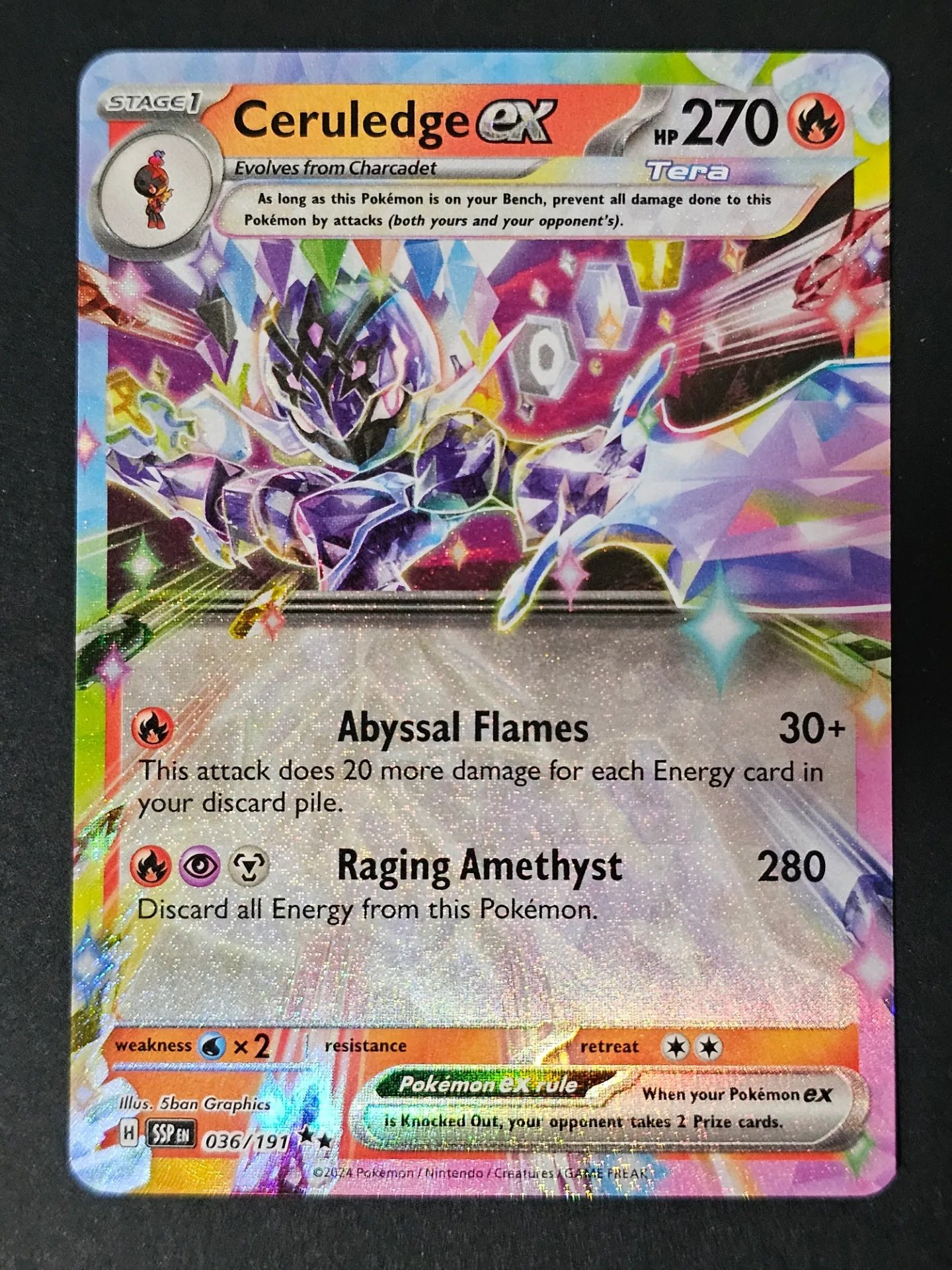 Ceruledge EX 036/191 - Double Rare Pokemon Surging Sparks