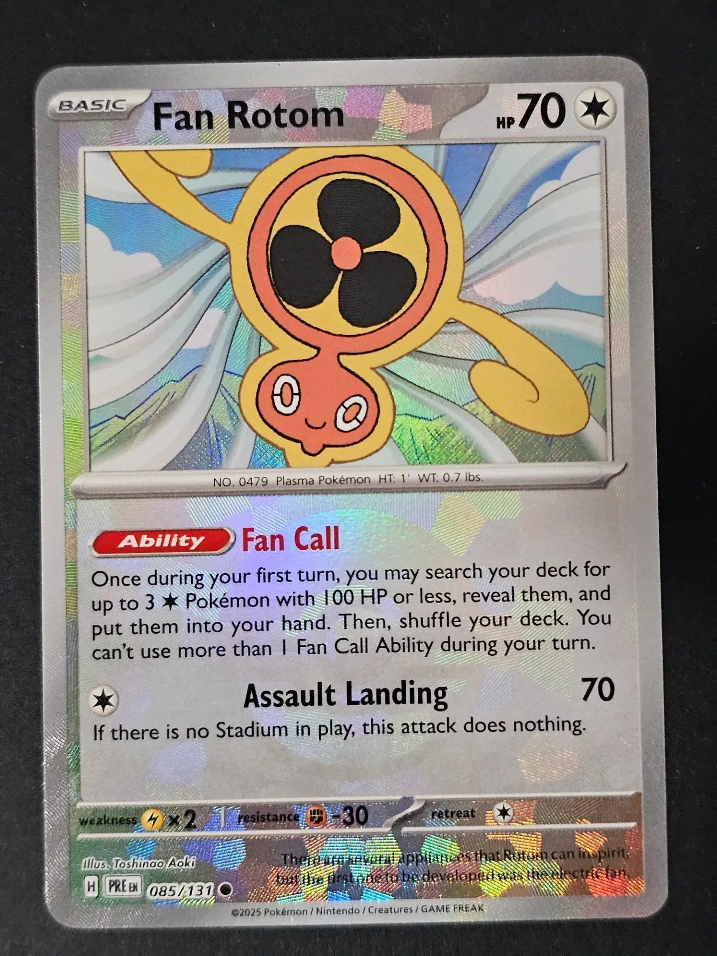 Fan Rotom 085/131 - Poke Ball Pokemon Prismatic Evolutions