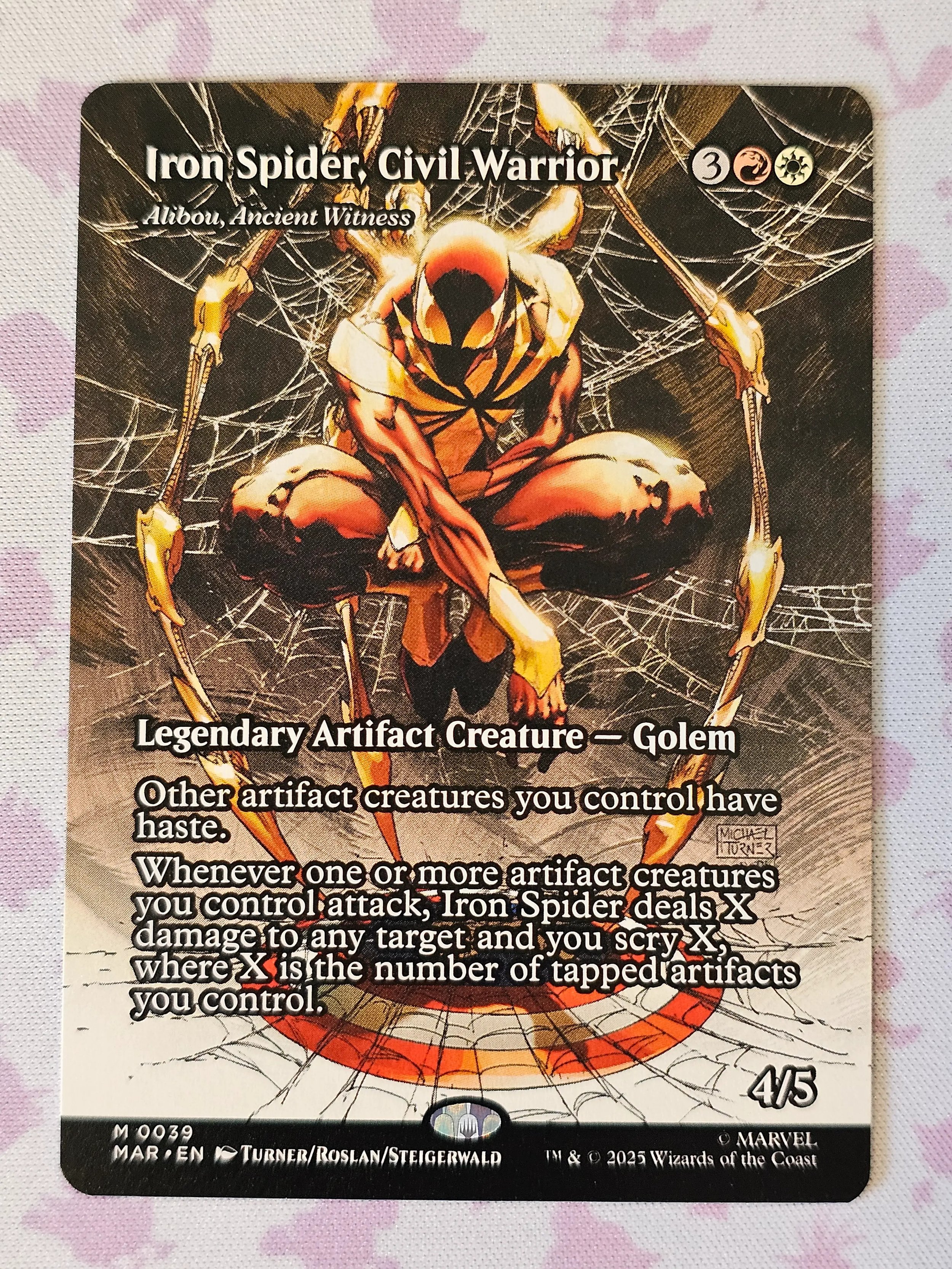 Iron Spider, Civil Warrior #39 (Alibou, Ancient Witness) - Magic The Gathering Universes Beyond Spider-Man