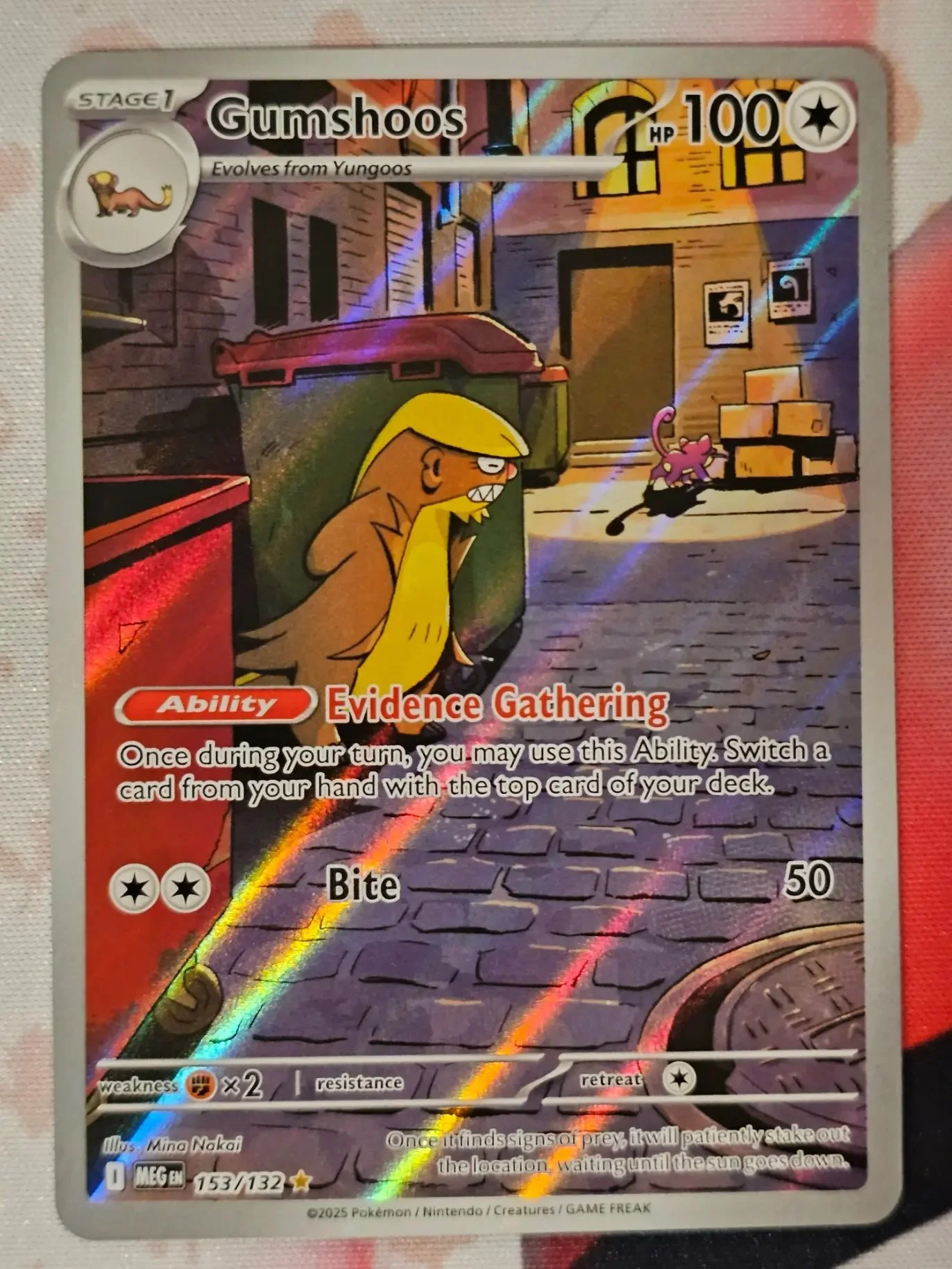 Gumshoos 153/132 - Illustration Rare Pokemon Mega Evolutions