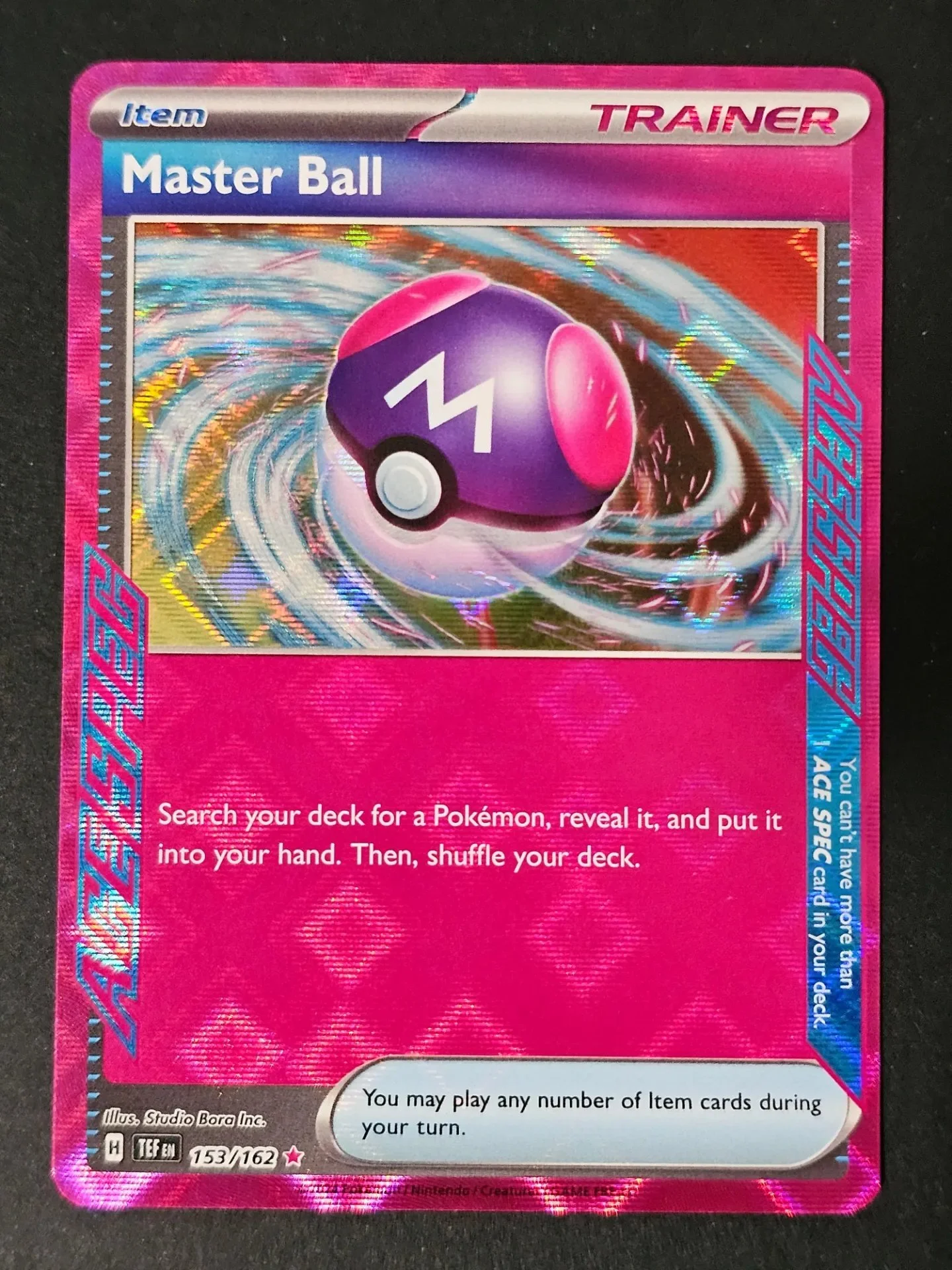Master Ball 153/162 - Ace Spec Pokemon Temporal Forces