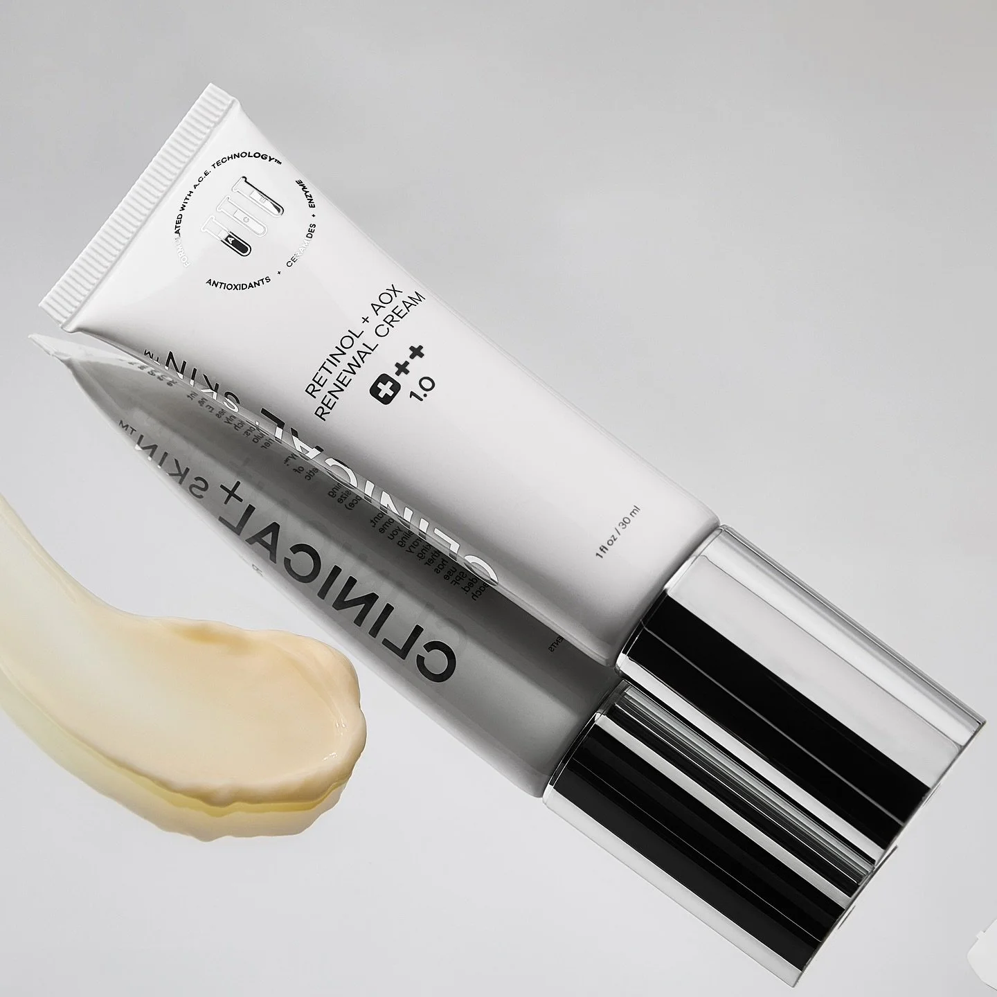 RETINOL + AOX RENEWAL CREAM TUBE NEXT TO SWATCH.jpg