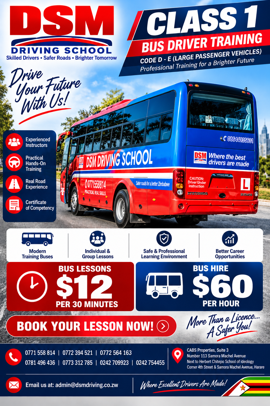 CLASS 1 DRIVING LESSONS CODE DE
