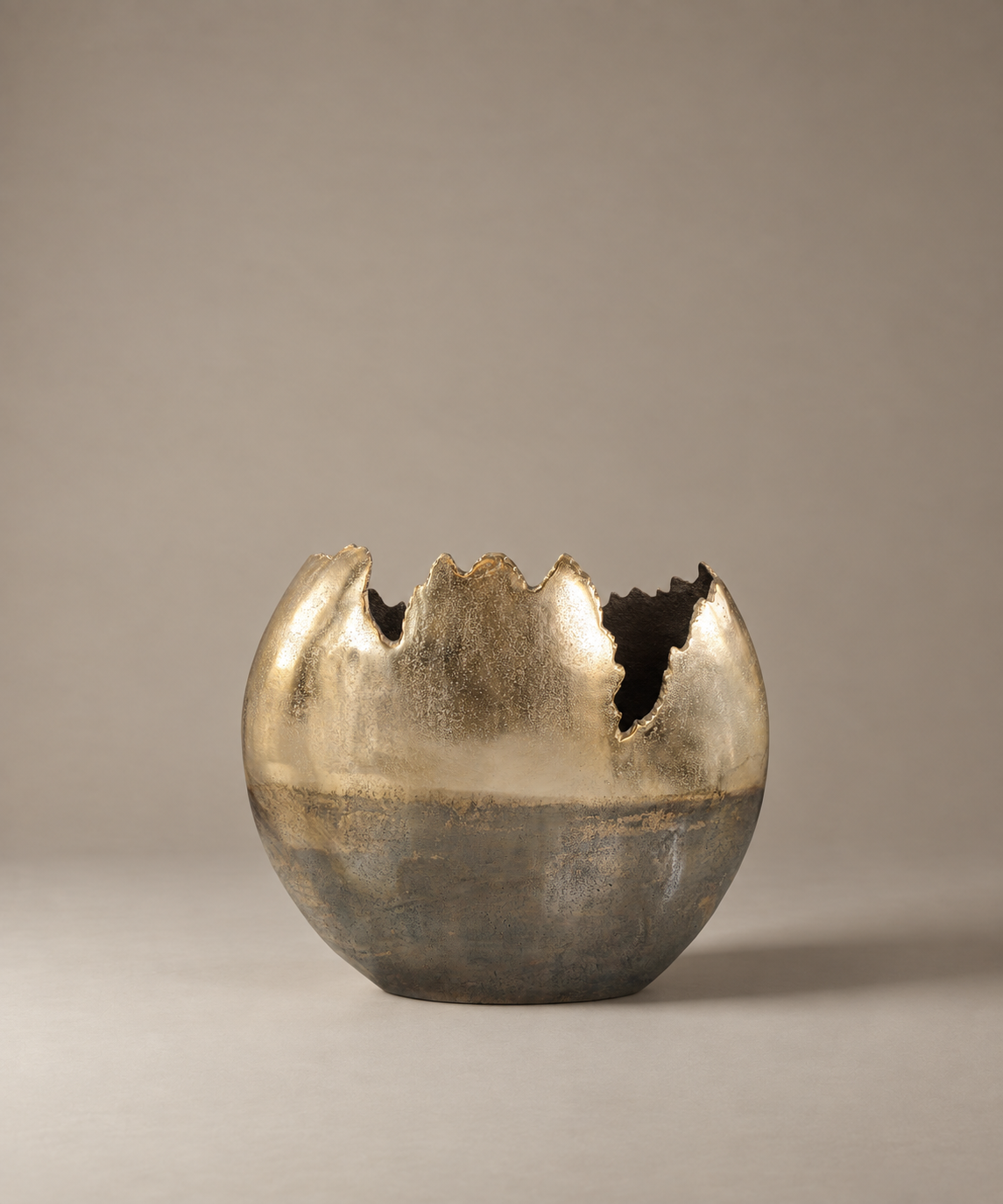 Aluminum Gold Vase