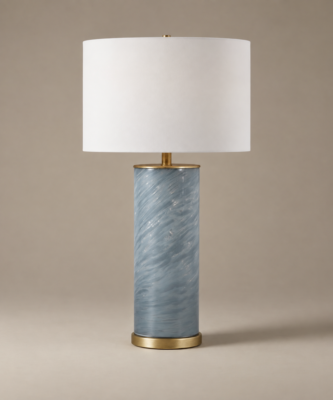 Swirled Glass Table Lamp