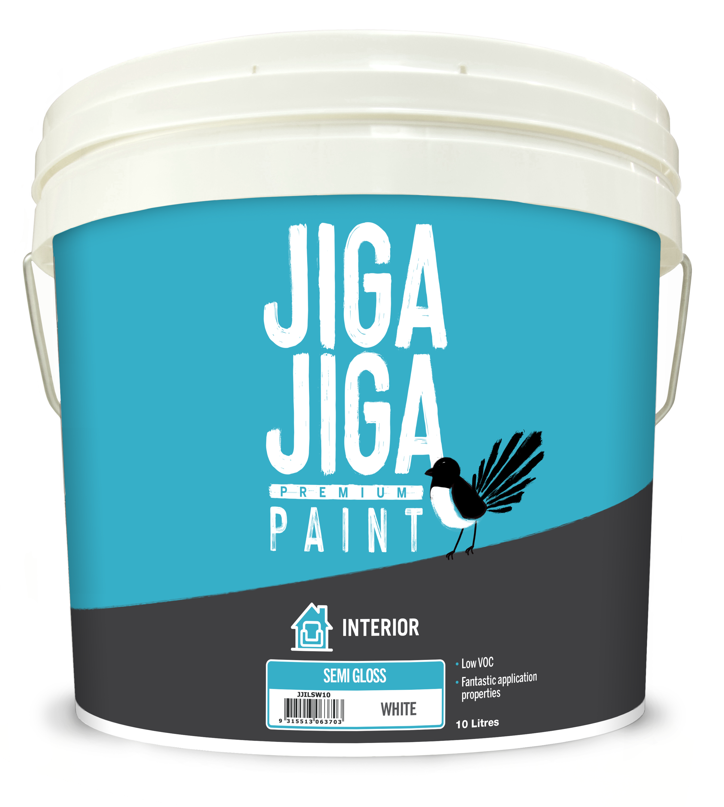 Jiga Jiga Interior Semi Gloss Paint White 10L