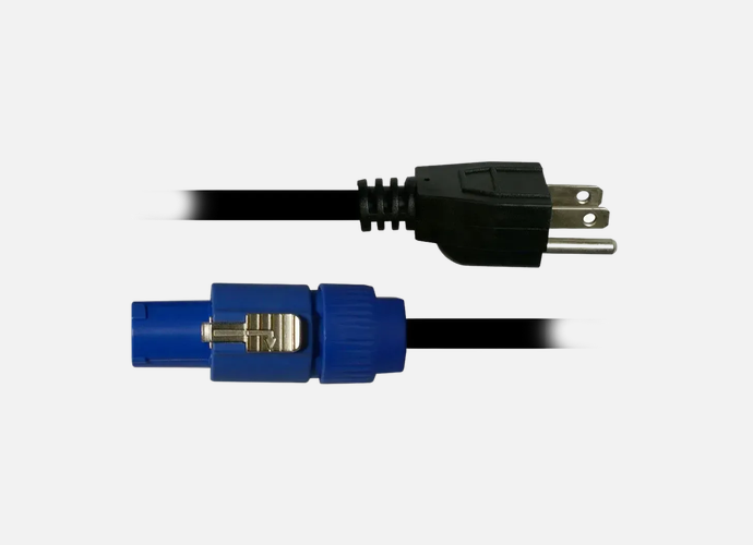 3 Ft. powerCON® Compatible to Grounded Edison (Male)