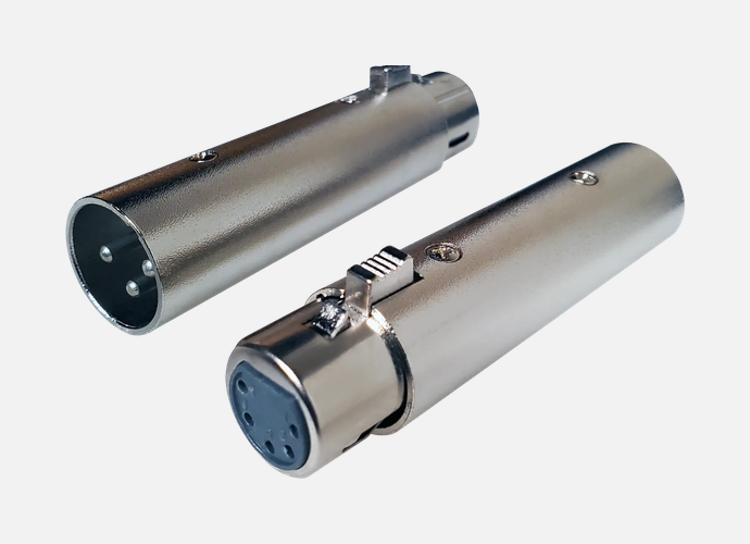 3-Pin DMX Male to 5-Pin Female Adapter