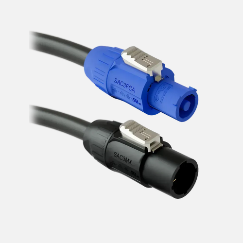 3 Ft. PowerCON TRUE1® Out To PowerCON® Blue In Adapter Cable