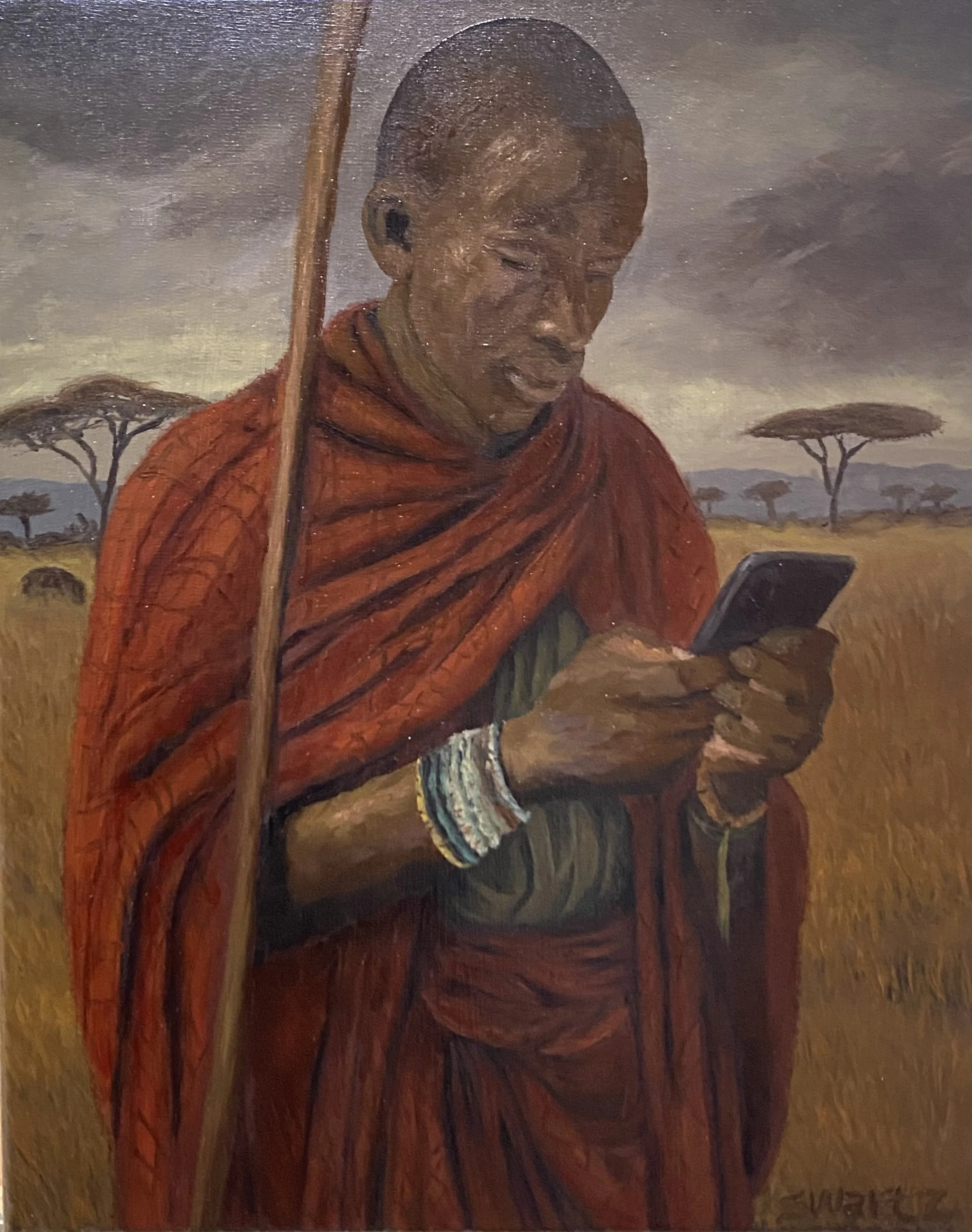 Massai at Dusk