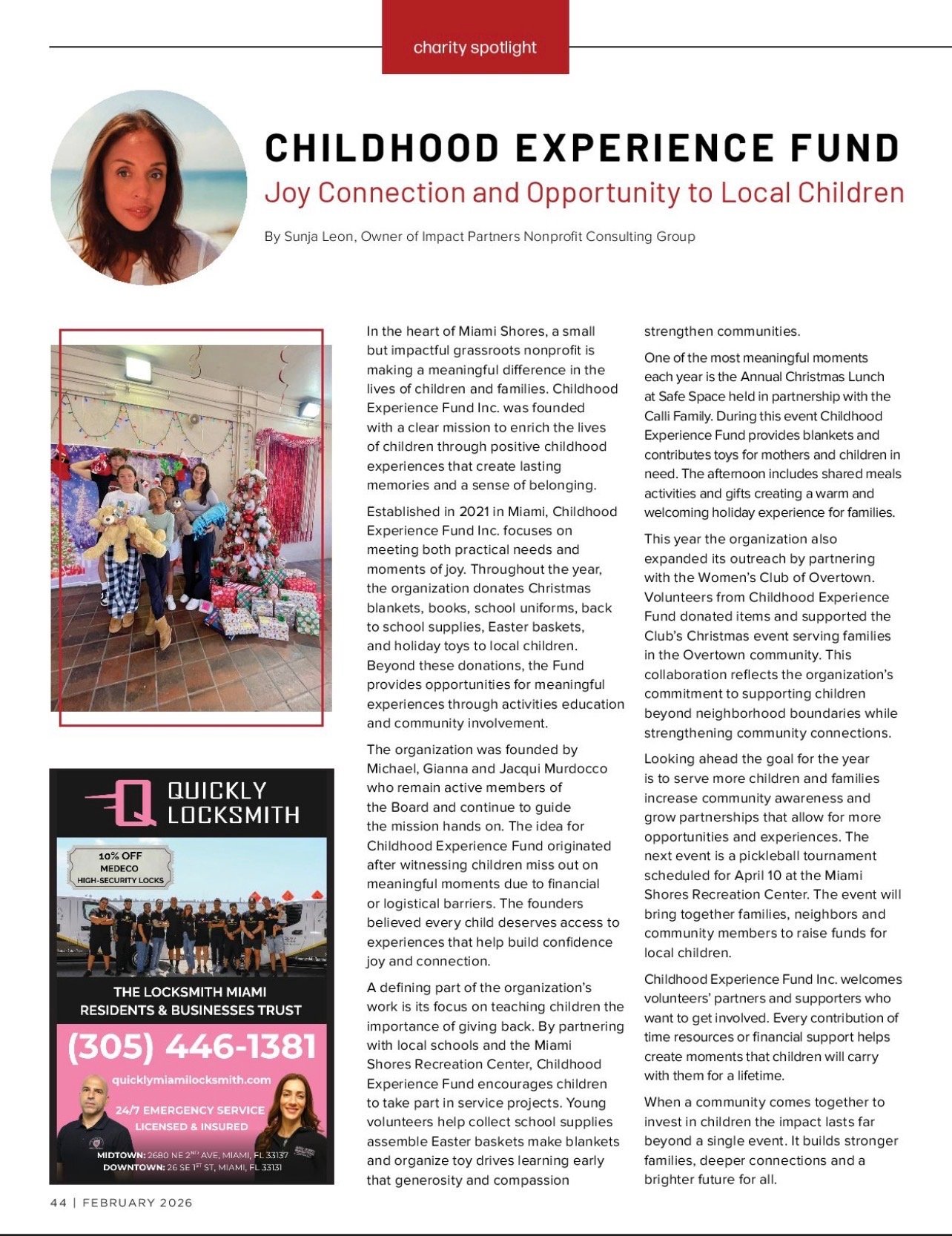 Miami Shores Living Magazine Article