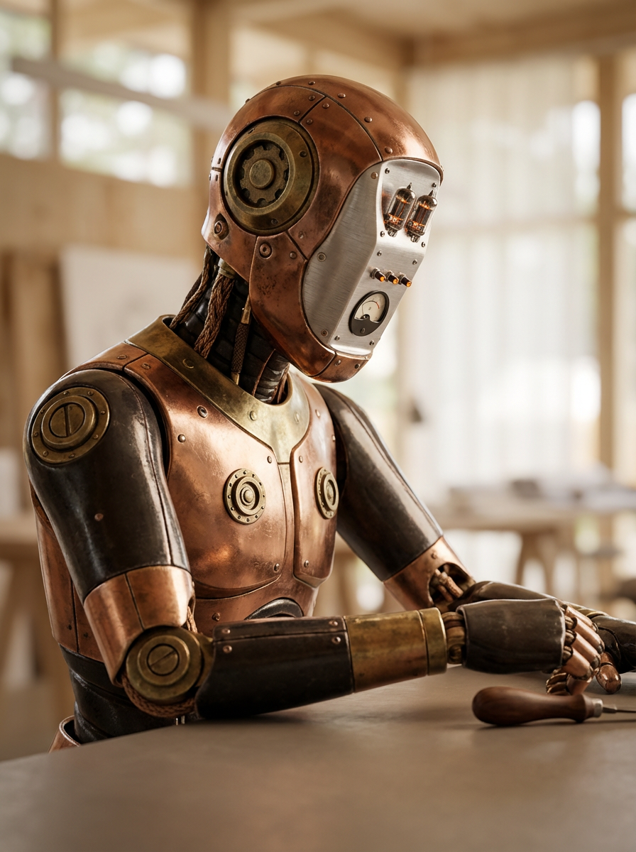 Retro Android Figure
