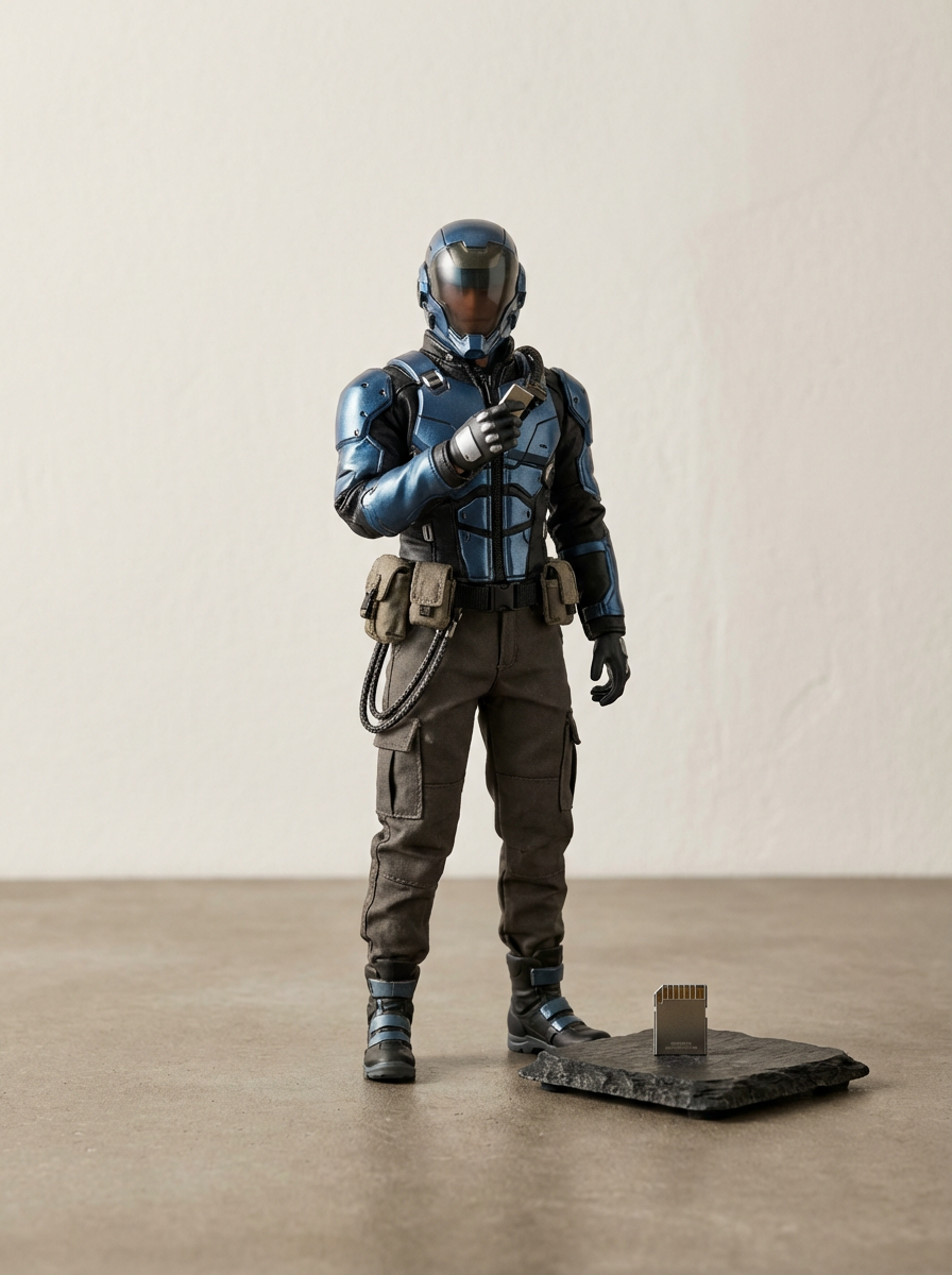 Cyberpunk Mercenary Figure