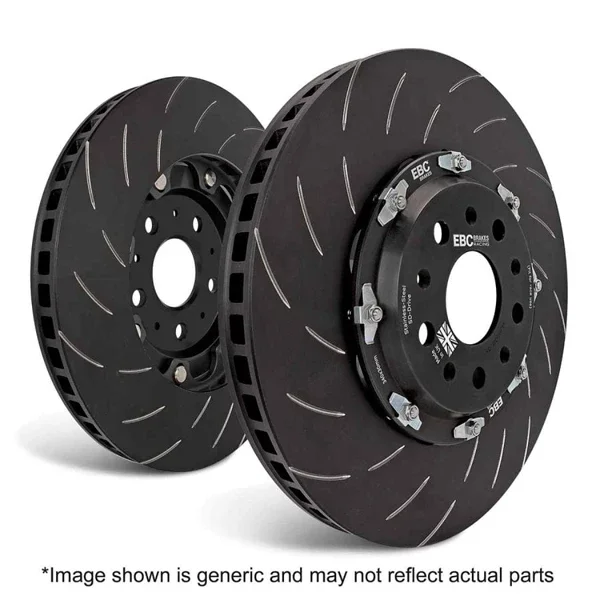 Discos de freno traseros flotantes EBC Swept Grooved para BMW M3 F80 / M4 F8x / M2 F87