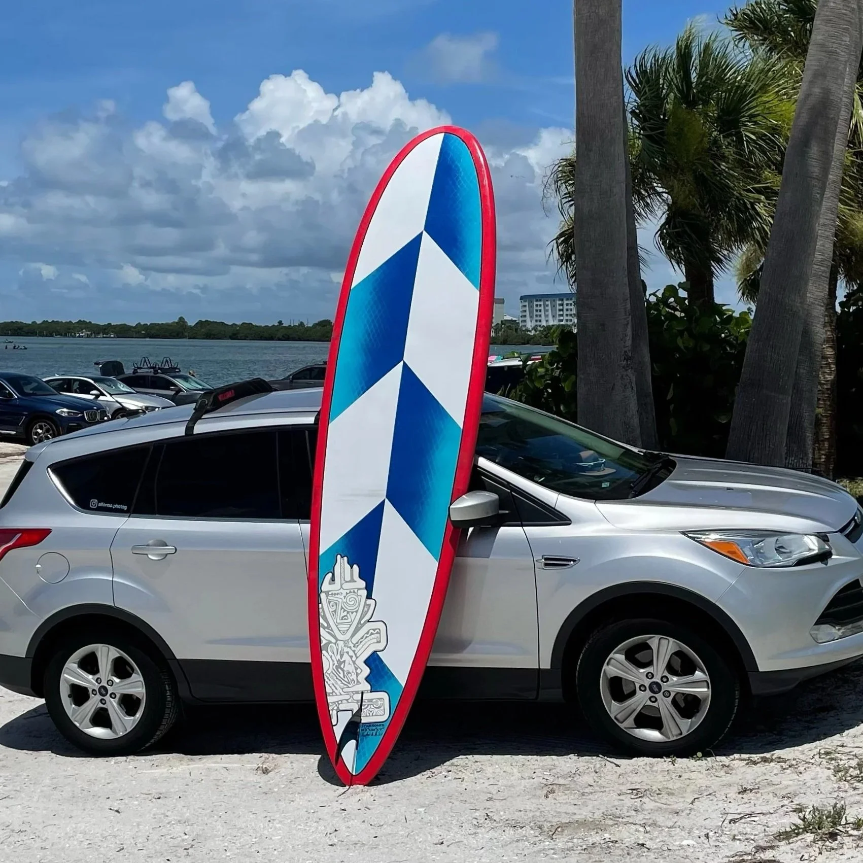 Custom Patterned Painted Paddle Board