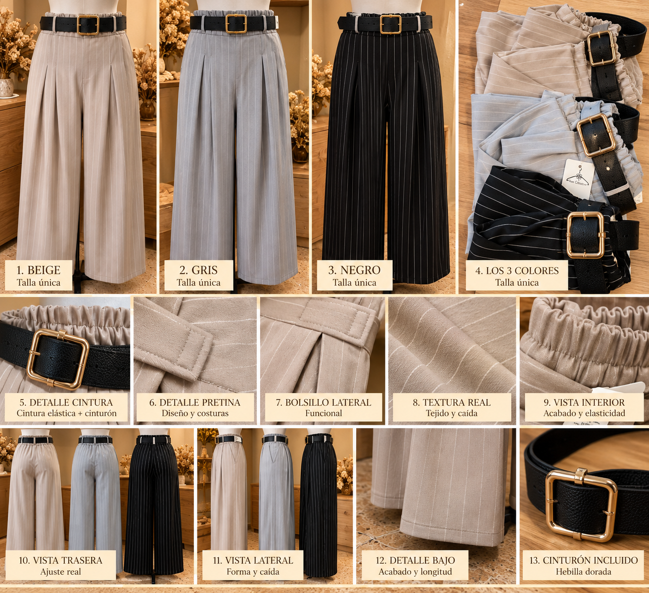 Pantalón de Pliegues
