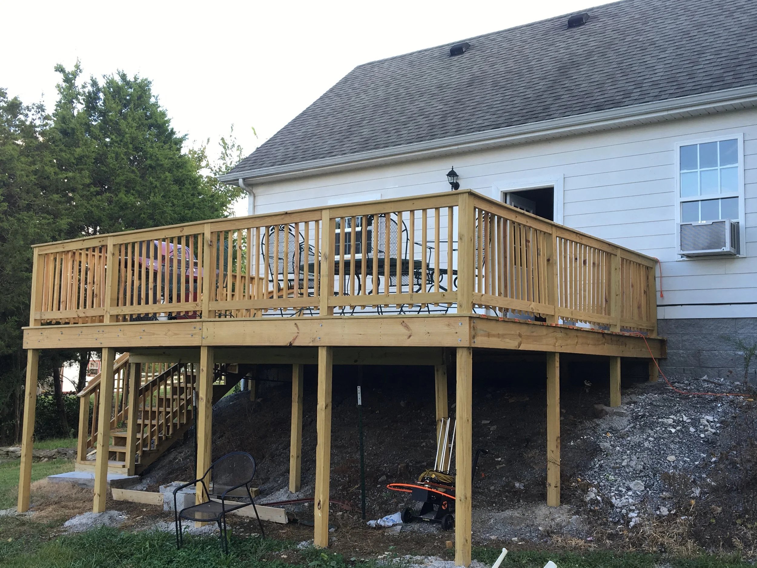 Custom Decks, Exteriors, Siding, Framing, Patios, Hardscapes, and more.