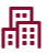 Icon of a hospital building with a cross symbol