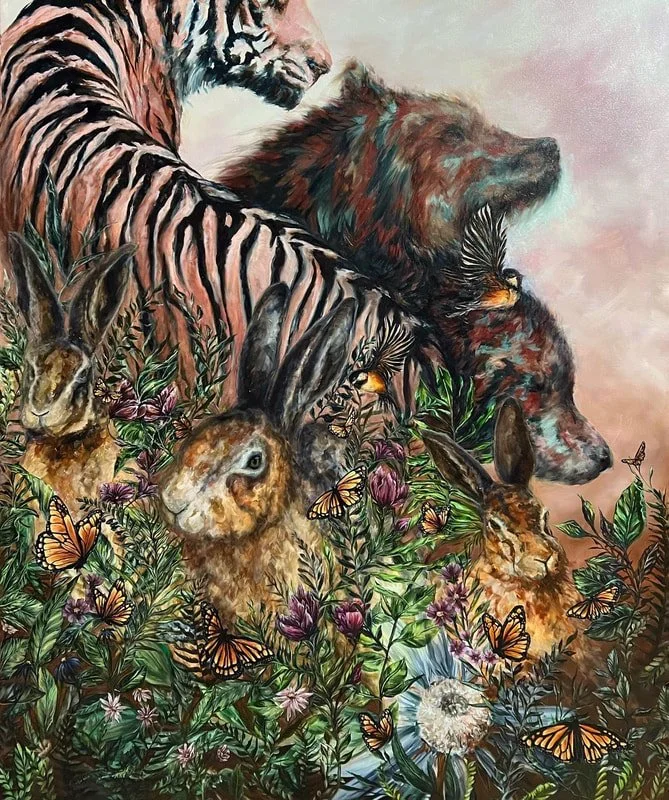Riot of Flowers: My Wild Heart, 5x4'