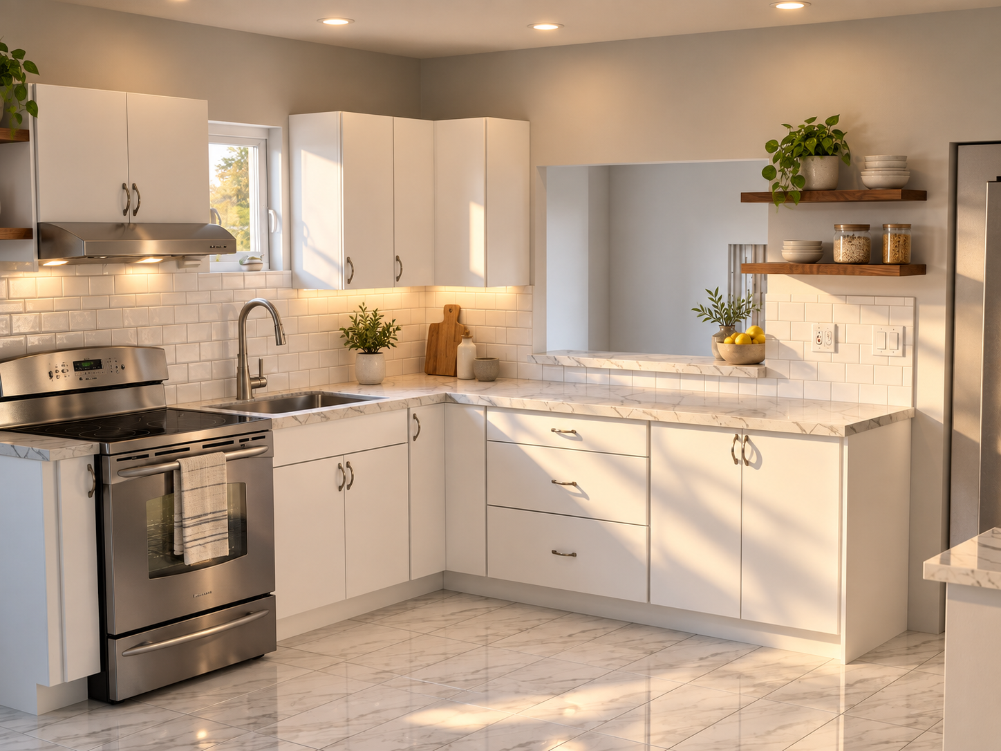 Custom kitchen cabinetry and finishes