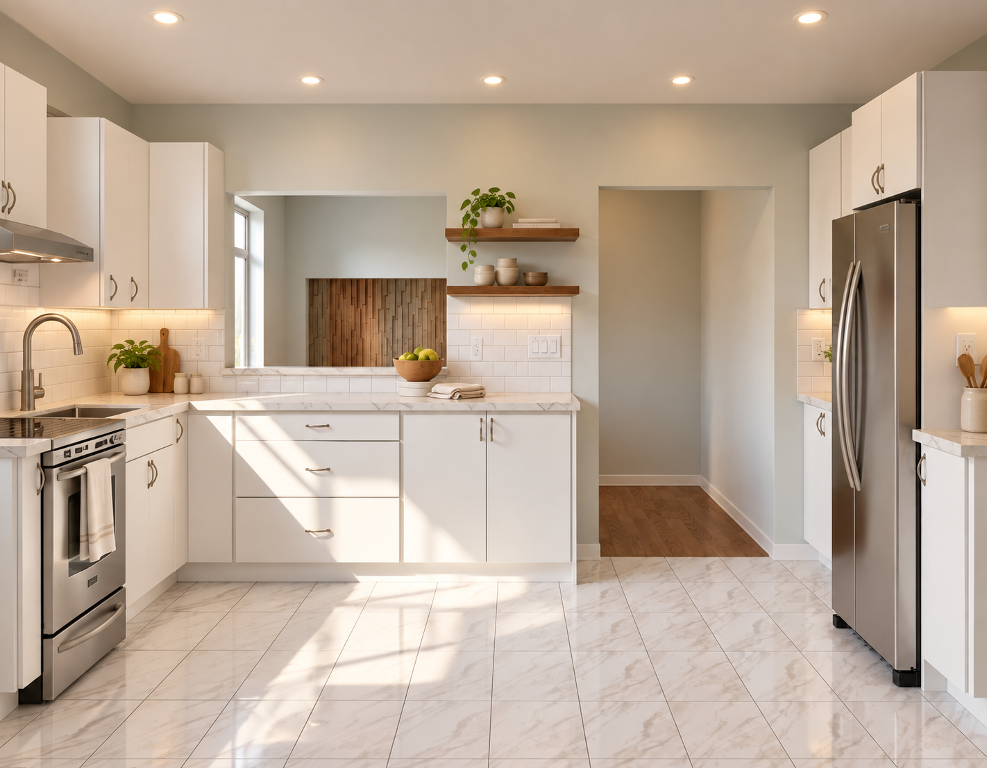 Bright custom kitchen renovation