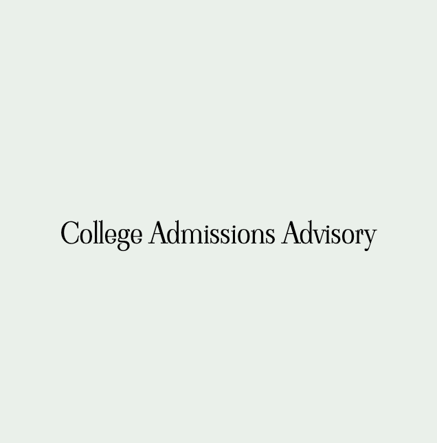 College Admissions Advisory