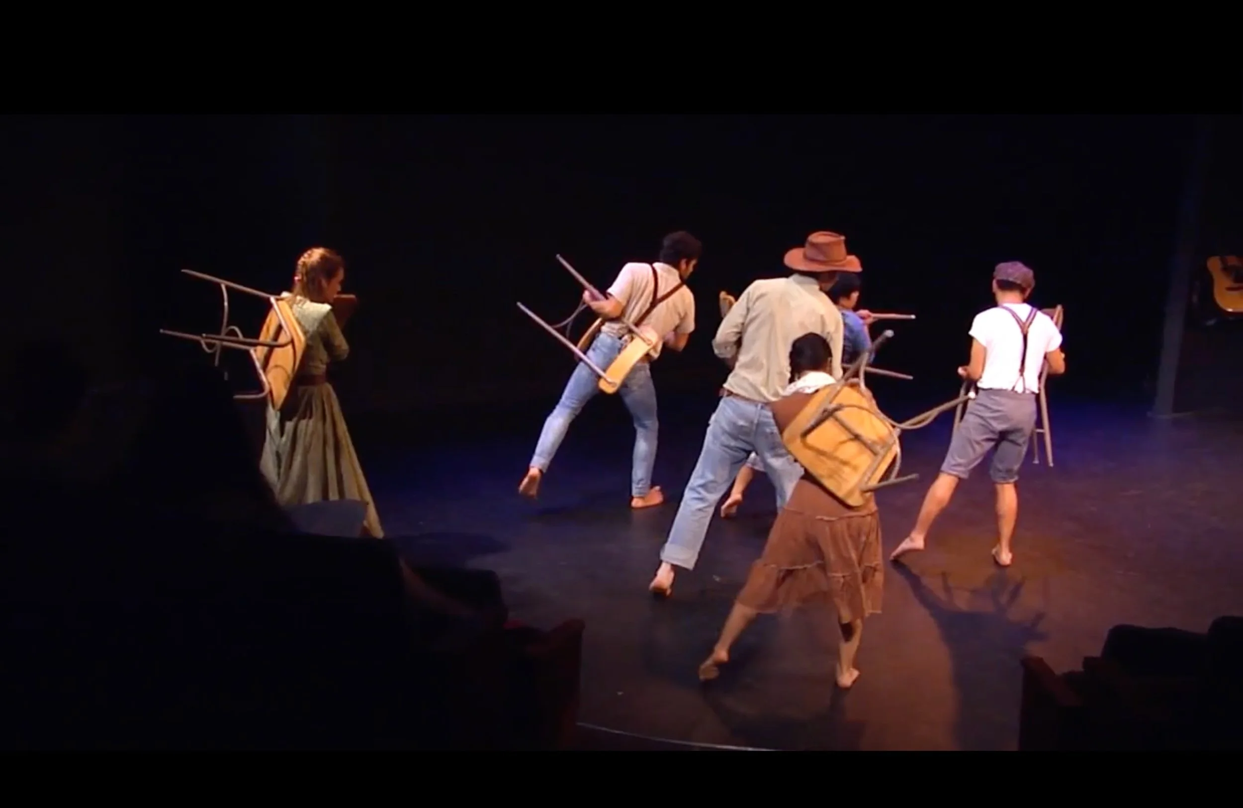 ARTIST’S STATEMENT – FEELD PLAY

This project began with two questions: what is community? What happens when the earth goes silent? We centered movement with rhythms and sounds and treated words like movement in our trans-historical dust bowl play.