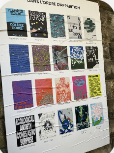 Film festival posters for a sustainability exposition at La Recyclerie