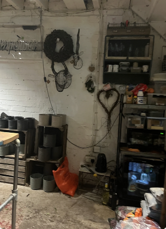 Basement of a local garden shop